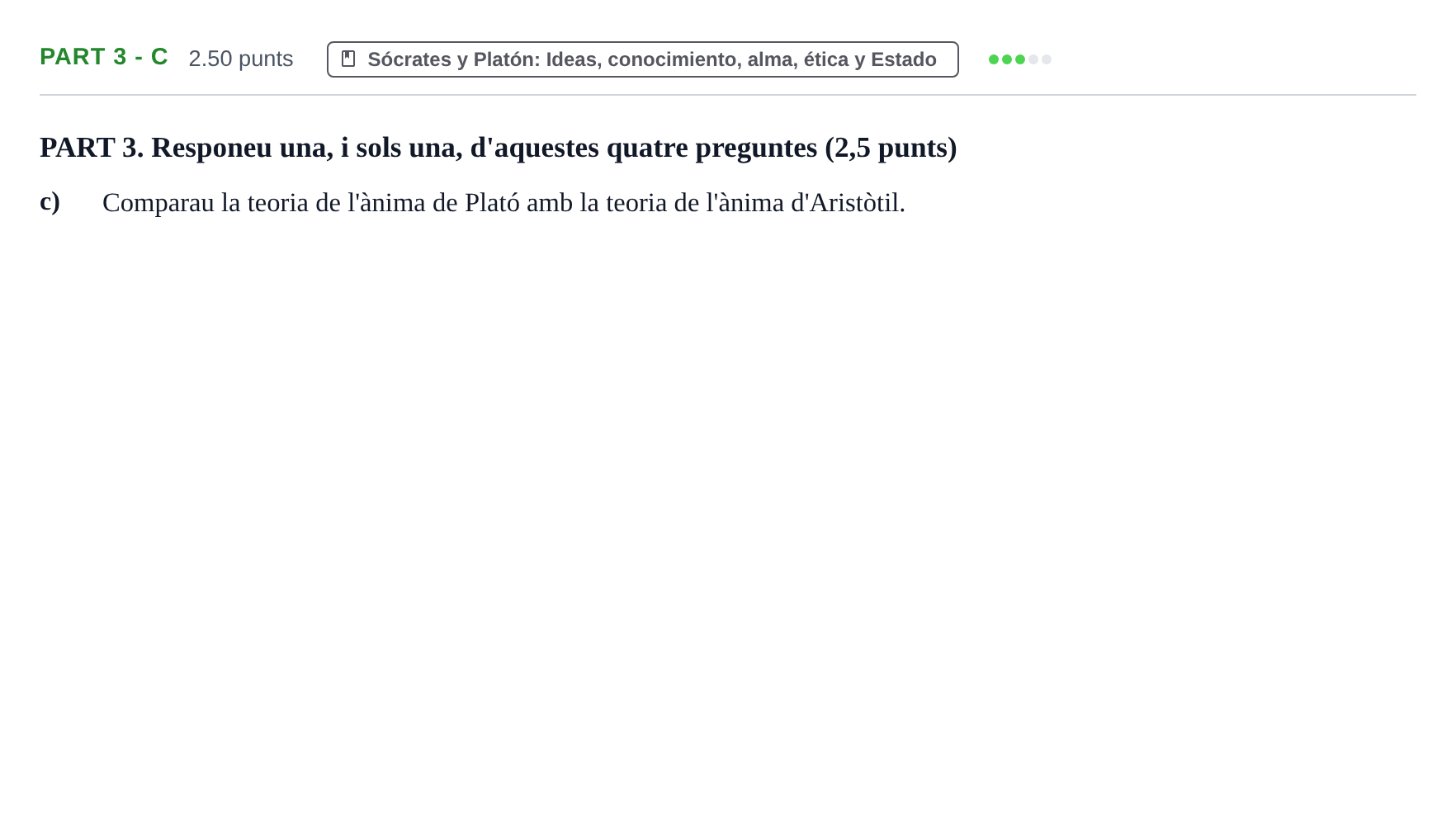 Enunciado: Part 3 - c · Historia de la Filosofía PAU Baleares Extraordinaria 2021