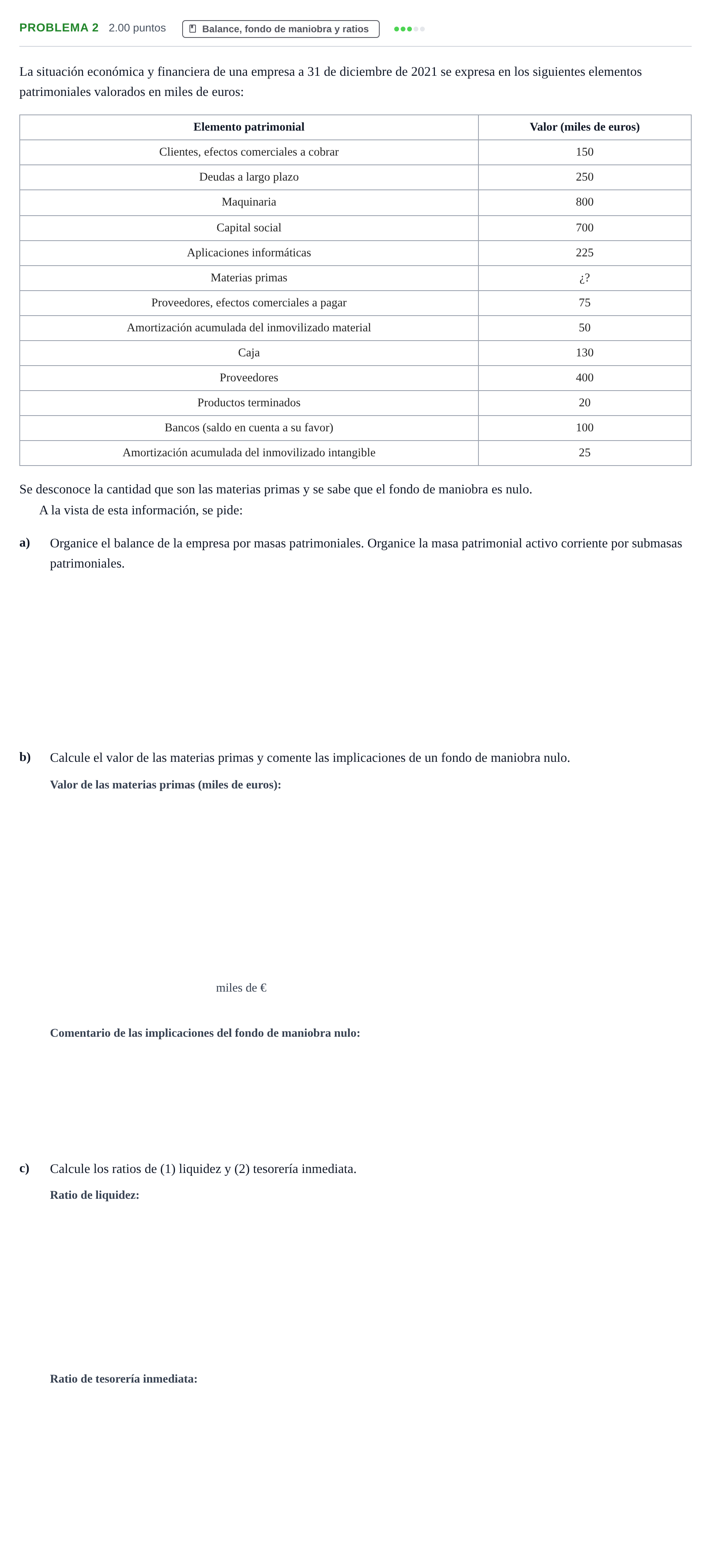Enunciado: Problema 2 · Empresa y Diseño de Modelos de Negocio PAU La Rioja Ordinaria 2022