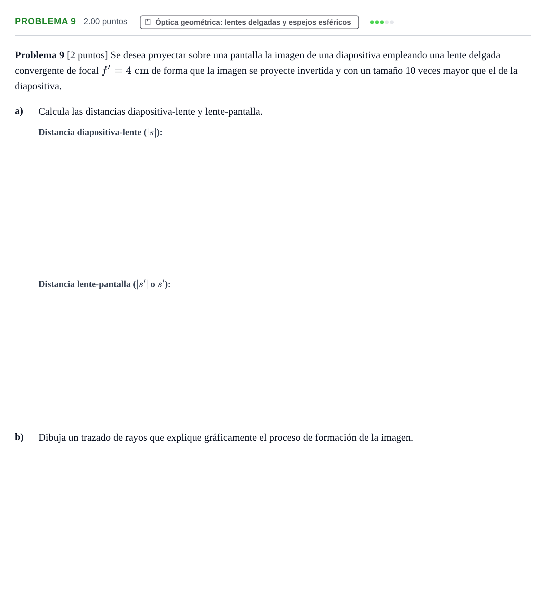 Enunciado: Problema 9 · Física PAU La Rioja Ordinaria 2022