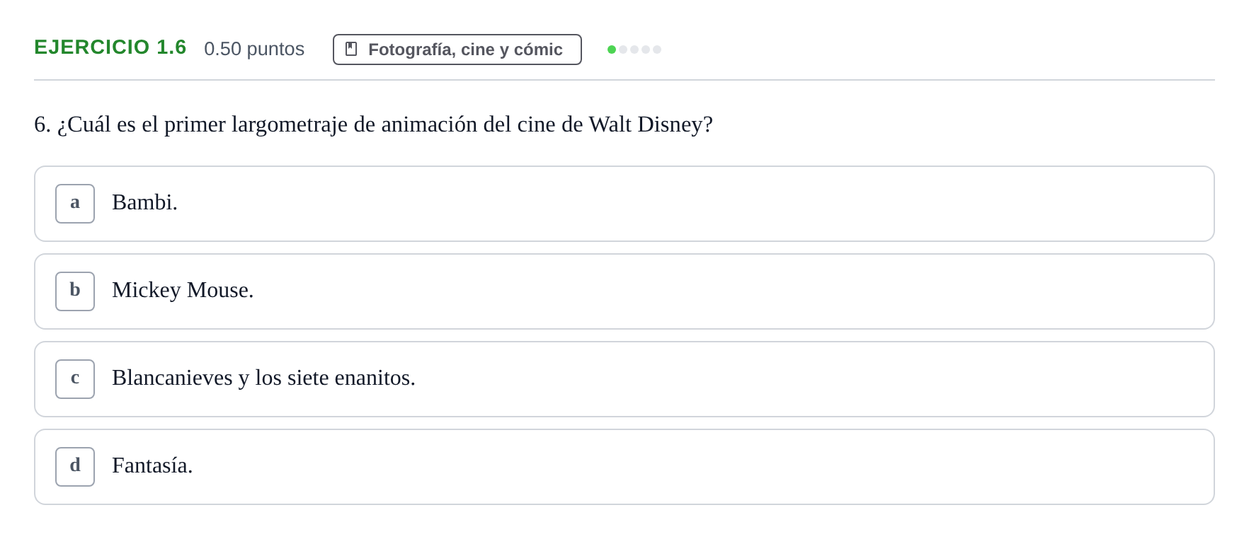 Enunciado: Ejercicio 1.6 · Fundamentos Artísticos PAU La Rioja Ordinaria 2022