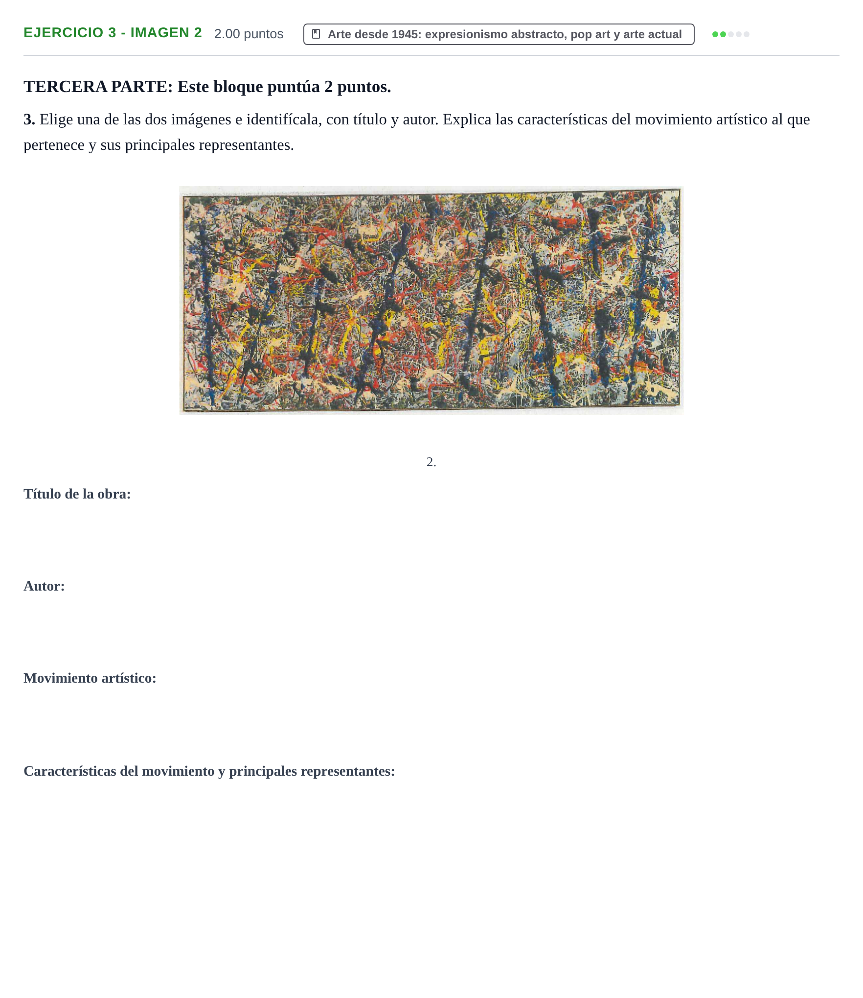 Enunciado: Ejercicio 3 - Imagen 2 · Fundamentos Artísticos PAU La Rioja Ordinaria 2022