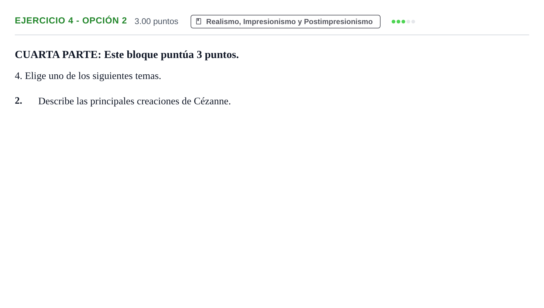 Enunciado: Ejercicio 4 - Opción 2 · Fundamentos Artísticos PAU La Rioja Ordinaria 2022