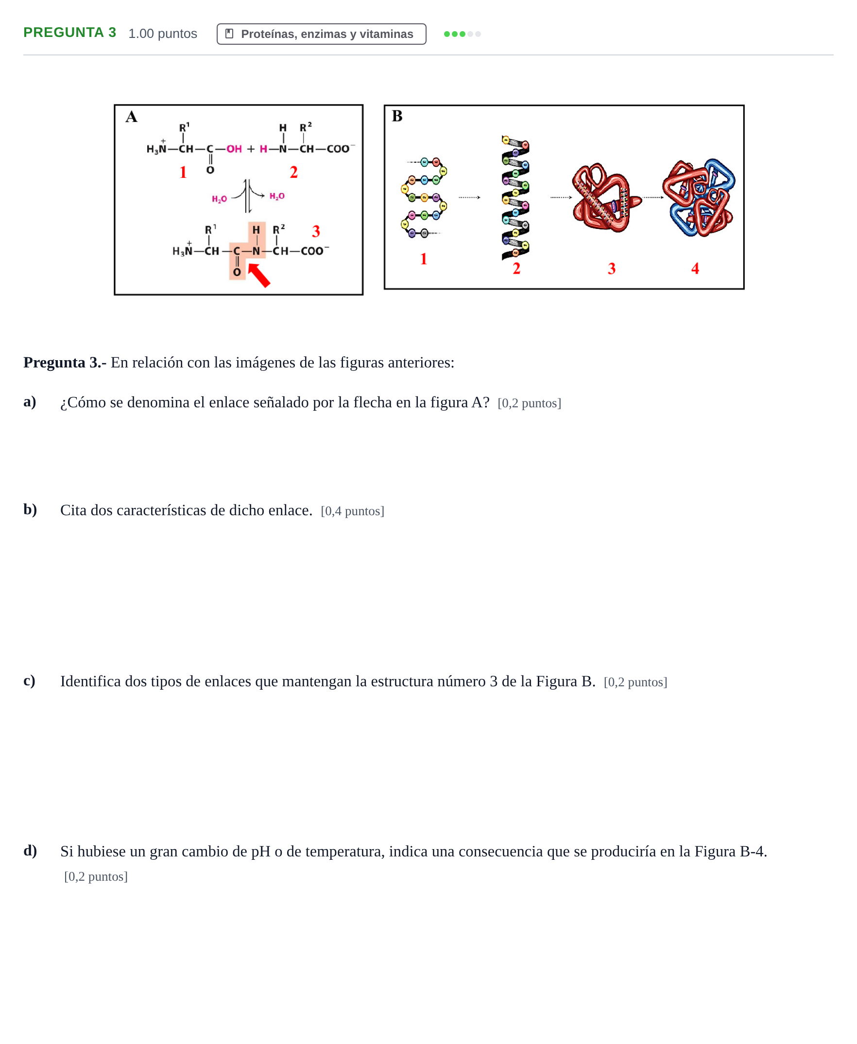Enunciado: Pregunta 3 · Biología PAU La Rioja Extraordinaria 2022