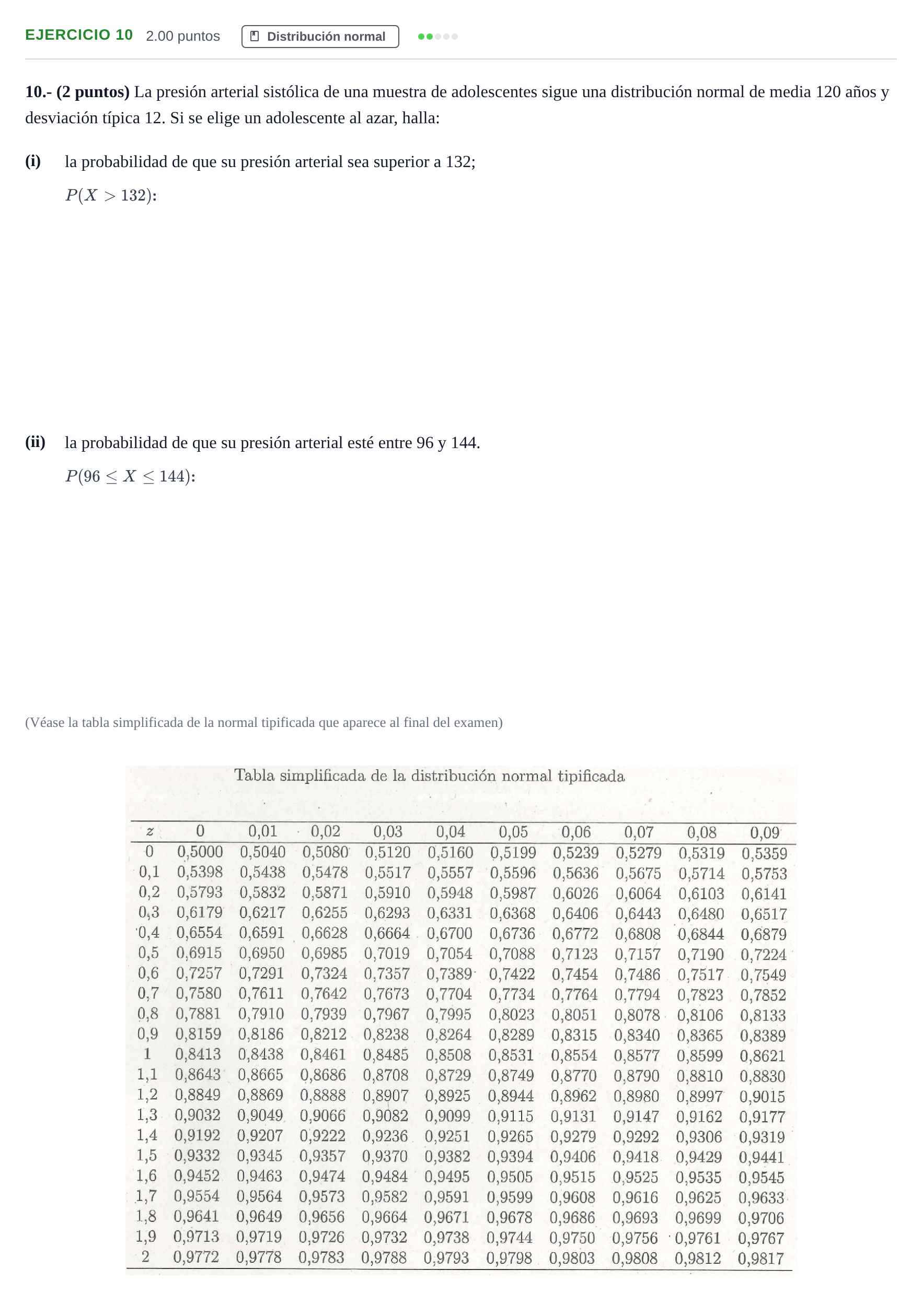 Enunciado: Problema 10 · Matemáticas II PAU La Rioja Extraordinaria 2022