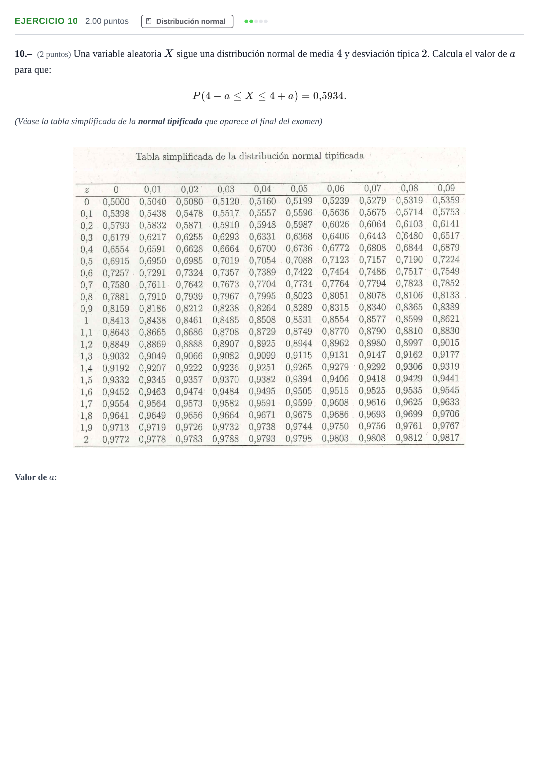 Enunciado: Problema 10 · Matemáticas II PAU La Rioja Ordinaria 2022