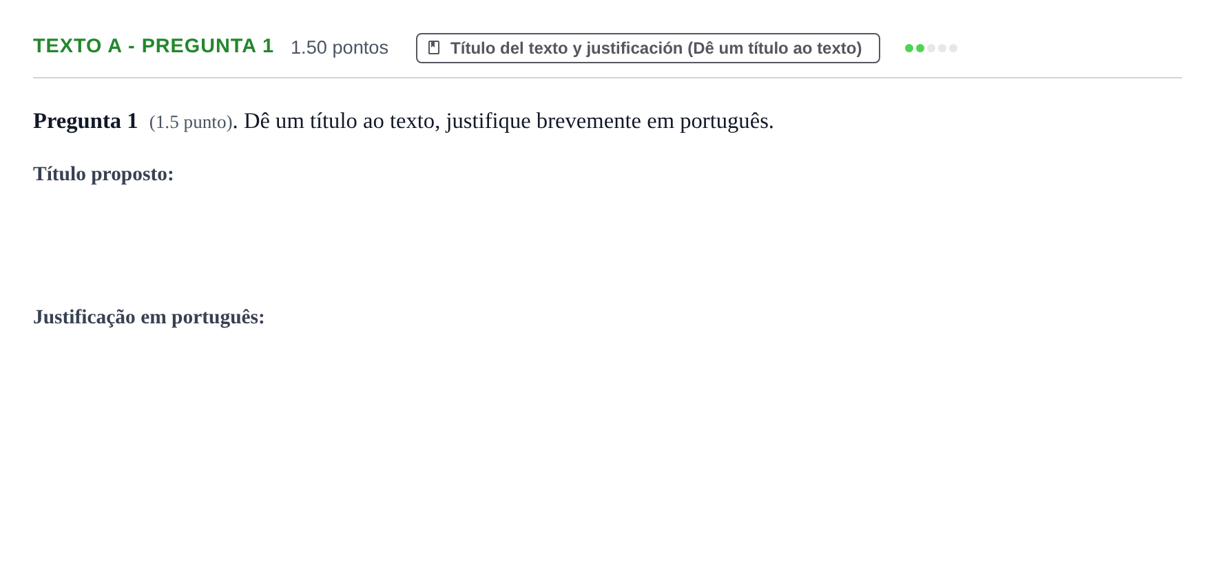Enunciado: Ejercicio Texto A - Pregunta 1 · Portugués PAU La Rioja Ordinaria 2022