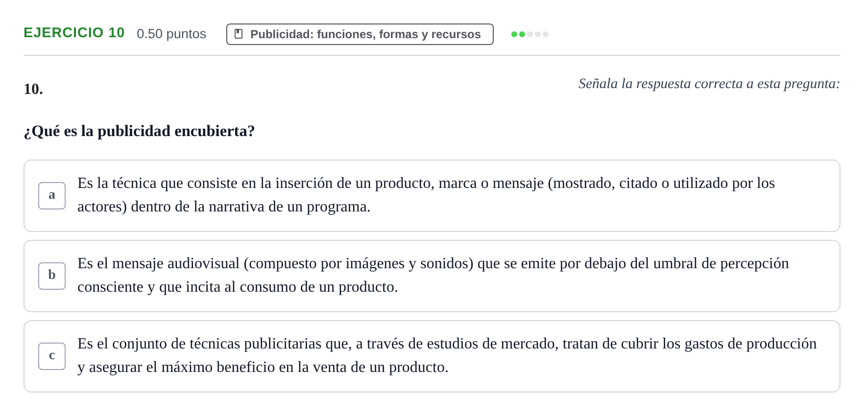 Enunciado: Problema 10 · Cultura Audiovisual II PAU La Rioja Ordinaria 2021