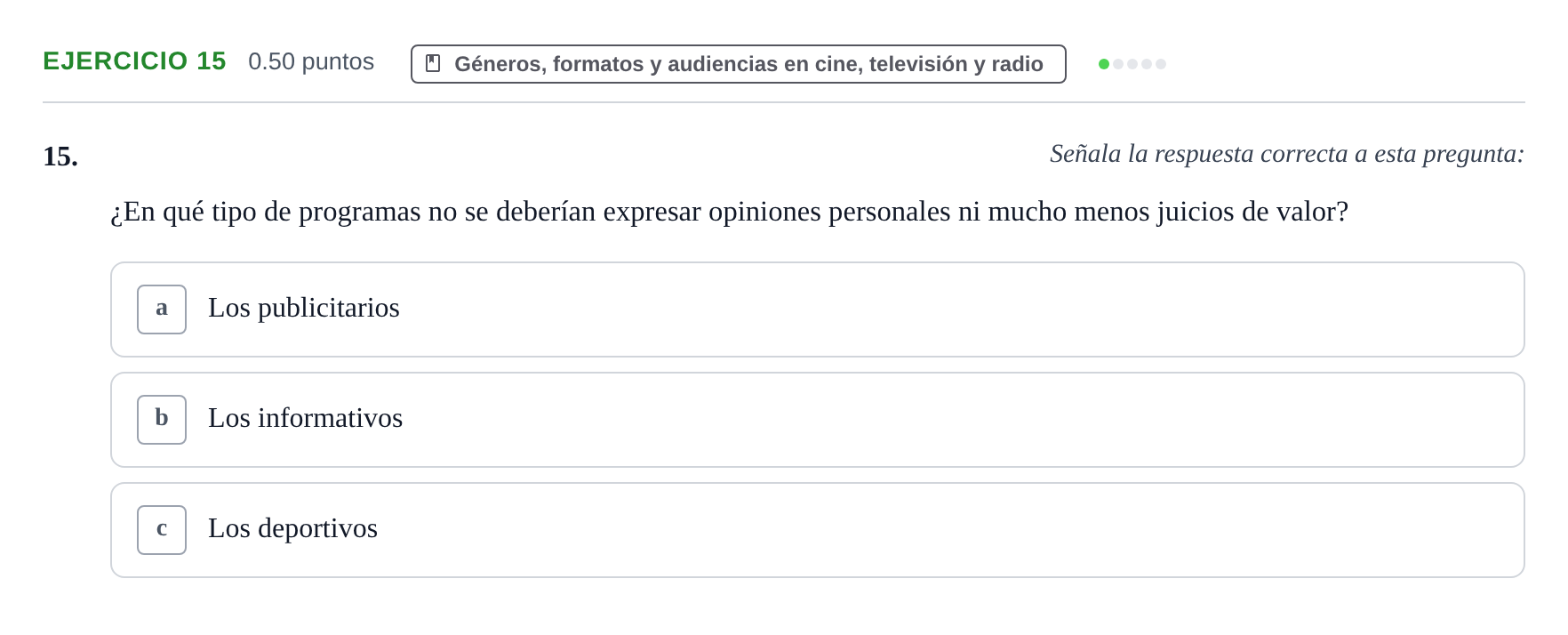 Enunciado: Problema 15 · Cultura Audiovisual II PAU La Rioja Ordinaria 2021