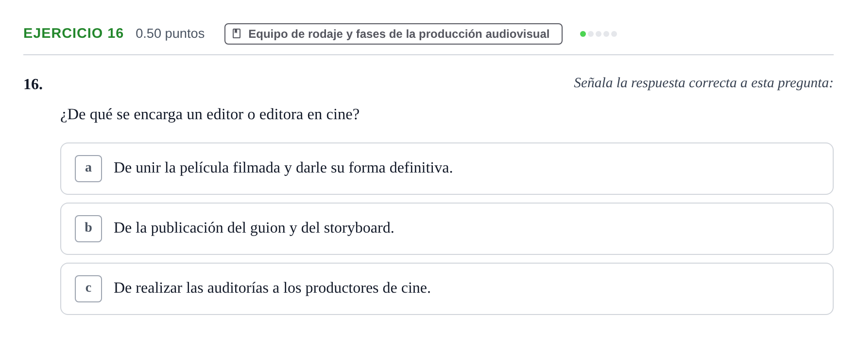 Enunciado: Problema 16 · Cultura Audiovisual II PAU La Rioja Ordinaria 2021