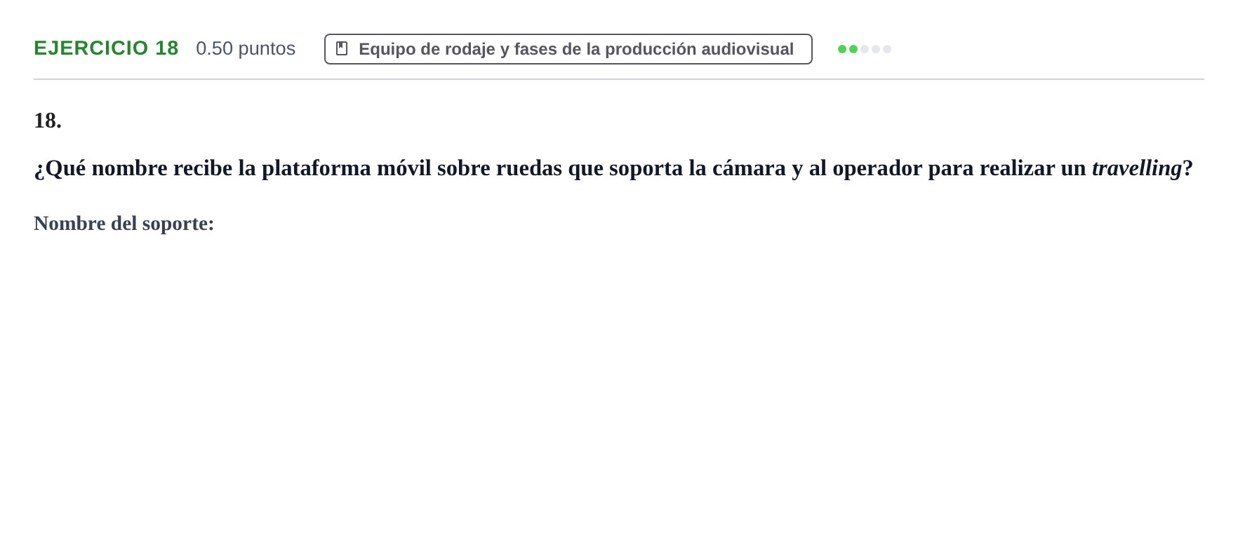 Enunciado: Problema 18 · Cultura Audiovisual II PAU La Rioja Ordinaria 2021