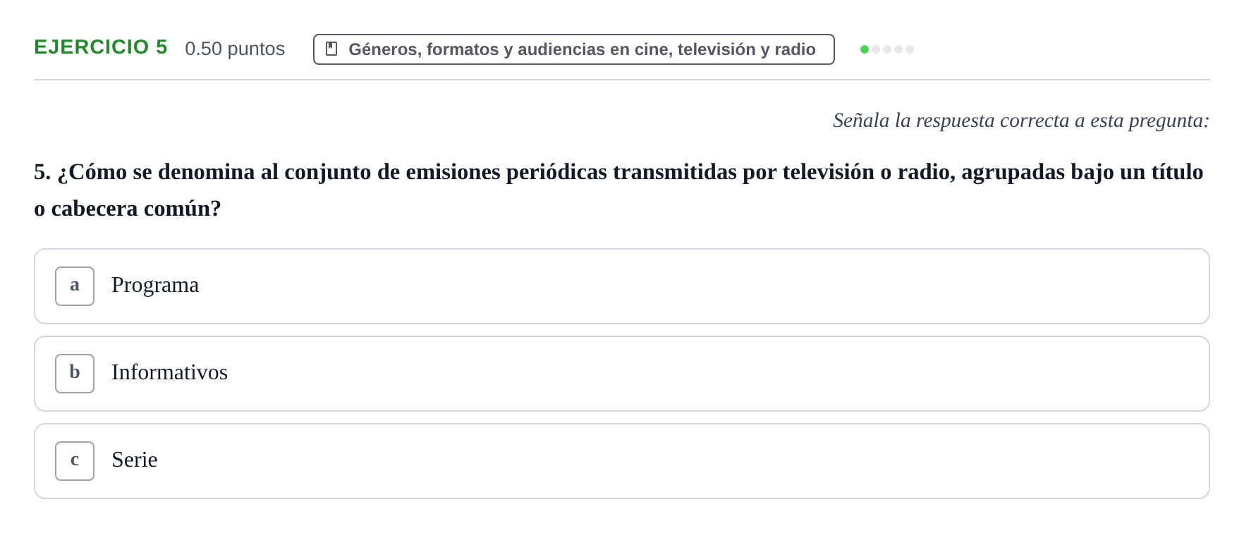 Enunciado: Problema 5 · Cultura Audiovisual II PAU La Rioja Ordinaria 2021