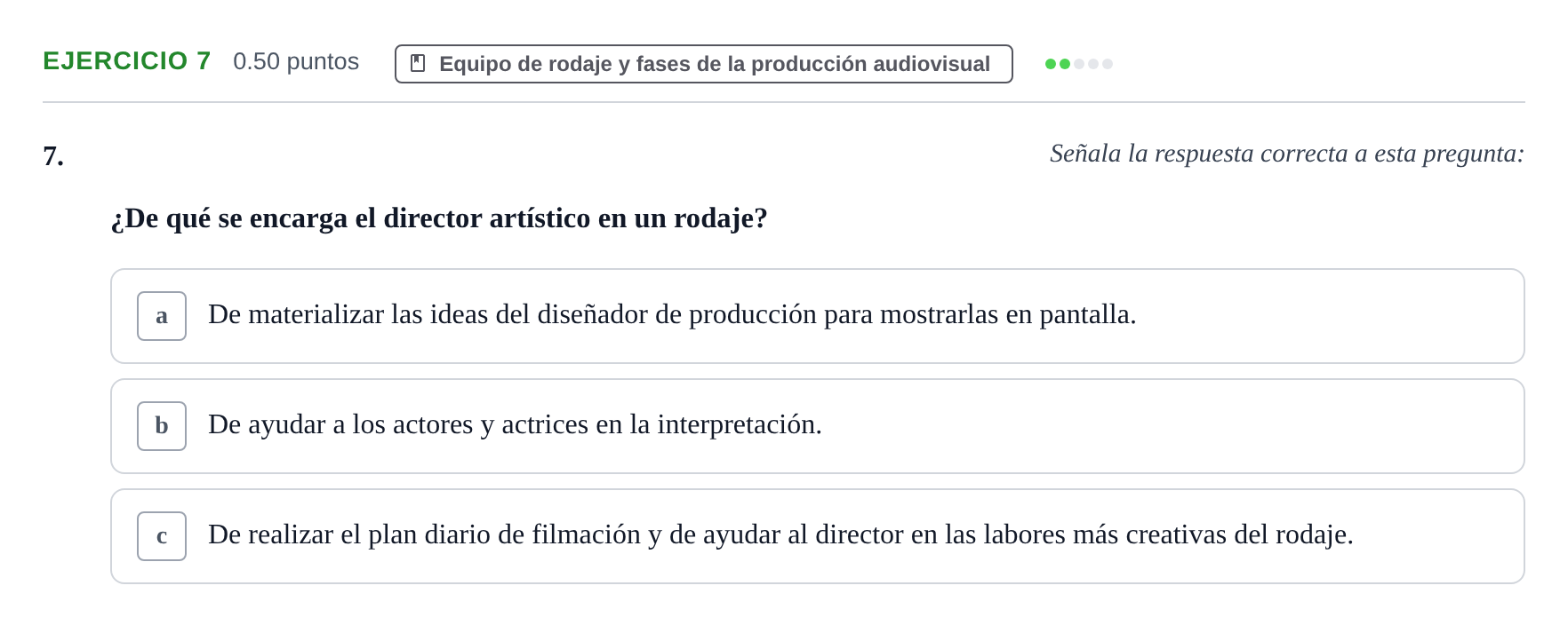 Enunciado: Problema 7 · Cultura Audiovisual II PAU La Rioja Ordinaria 2021