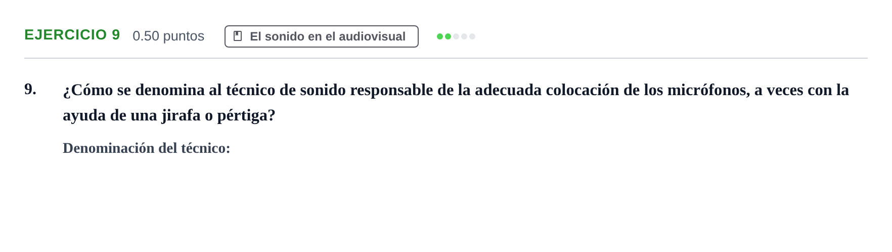 Enunciado: Problema 9 · Cultura Audiovisual II PAU La Rioja Ordinaria 2021