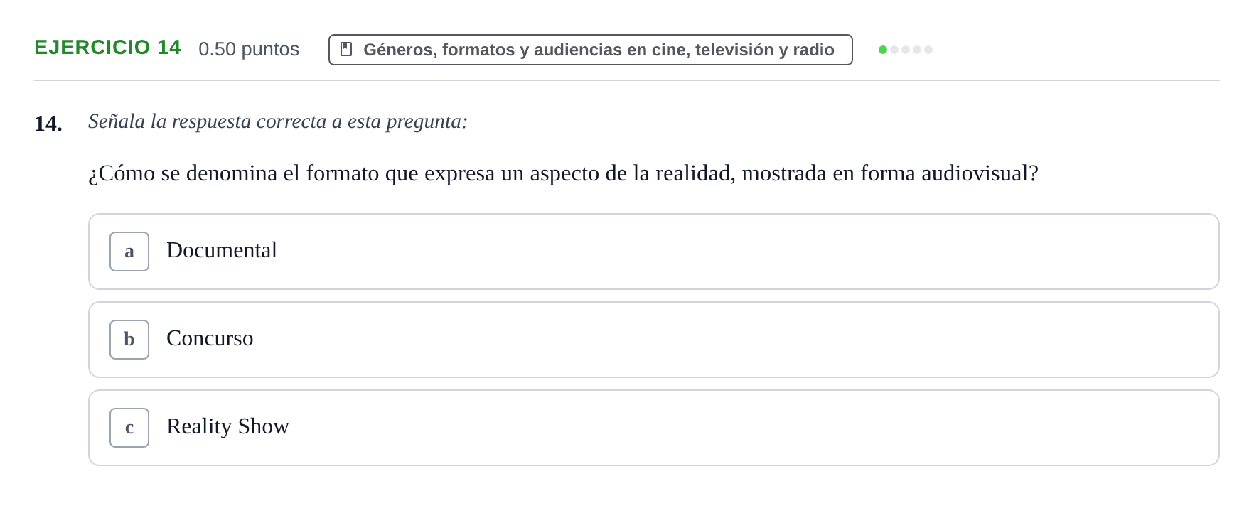 Enunciado: Problema 14 · Cultura Audiovisual II PAU La Rioja Extraordinaria 2021