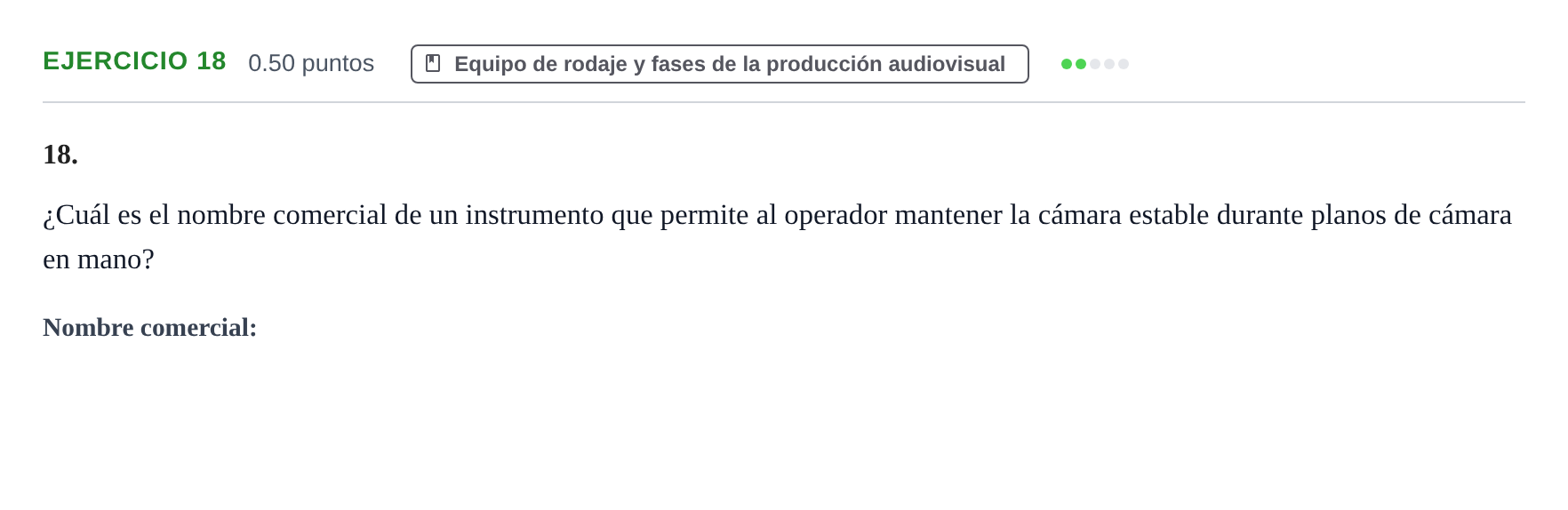 Enunciado: Problema 18 · Cultura Audiovisual II PAU La Rioja Extraordinaria 2021