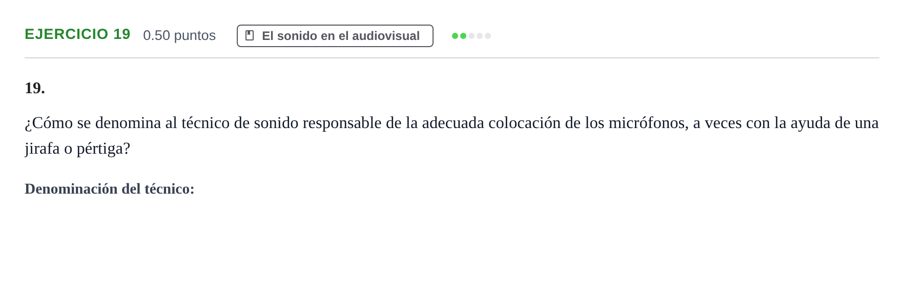 Enunciado: Problema 19 · Cultura Audiovisual II PAU La Rioja Extraordinaria 2021