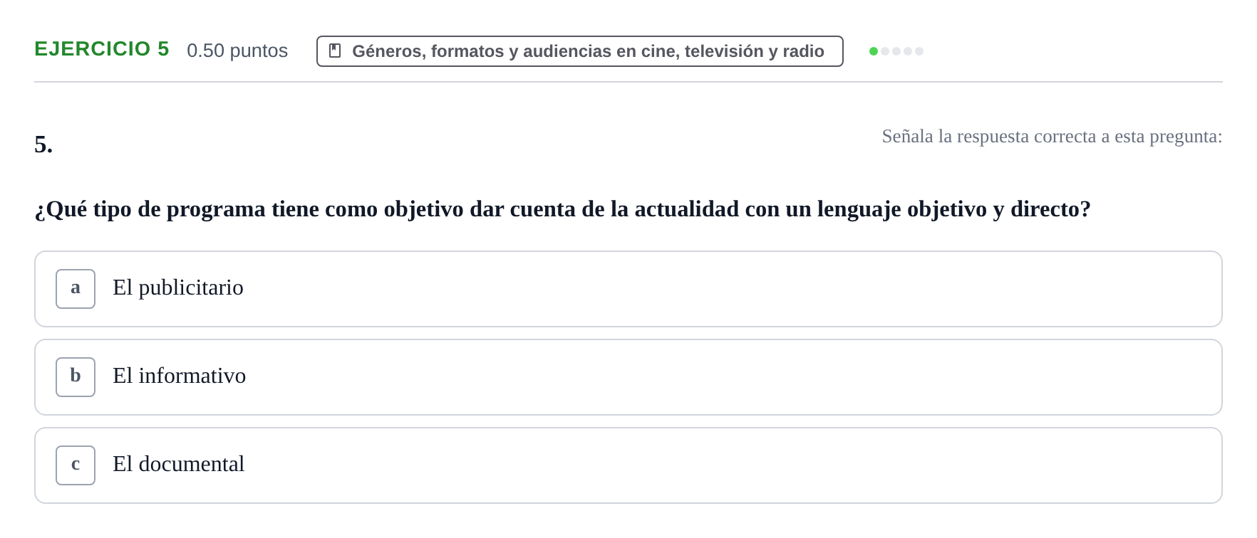 Enunciado: Problema 5 · Cultura Audiovisual II PAU La Rioja Extraordinaria 2021
