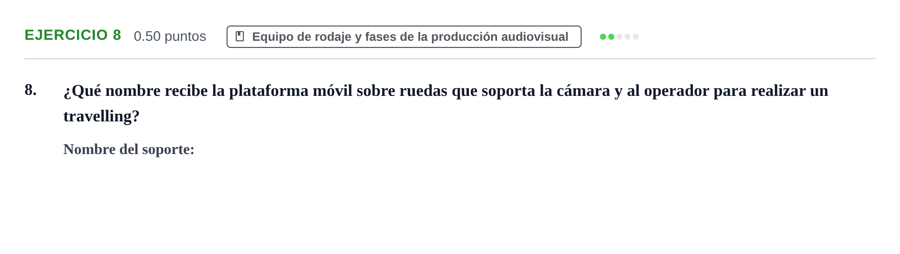 Enunciado: Problema 8 · Cultura Audiovisual II PAU La Rioja Extraordinaria 2021