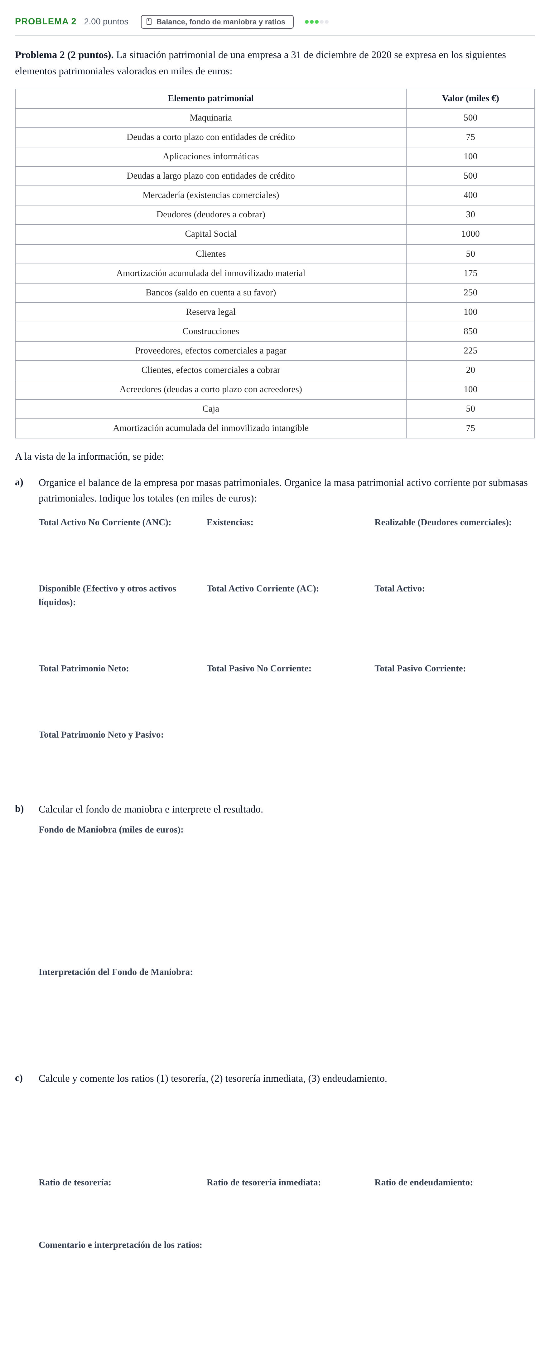 Enunciado: Problema 2 · Empresa y Diseño de Modelos de Negocio PAU La Rioja Ordinaria 2021
