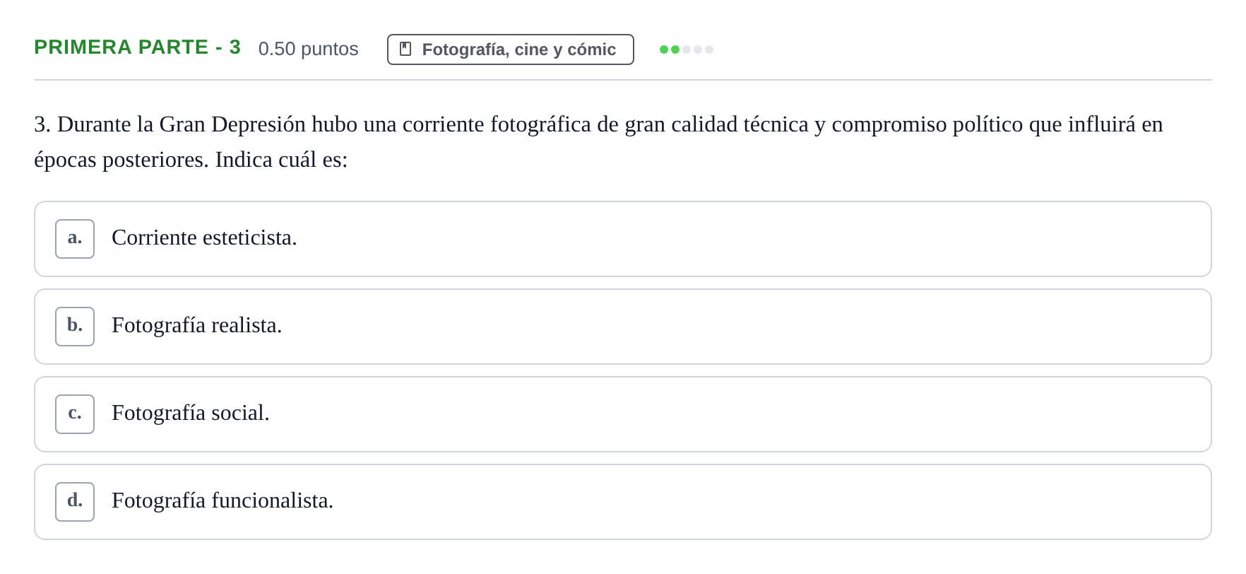 Enunciado: Ejercicio Primera parte - 3 · Fundamentos Artísticos PAU La Rioja Extraordinaria 2021