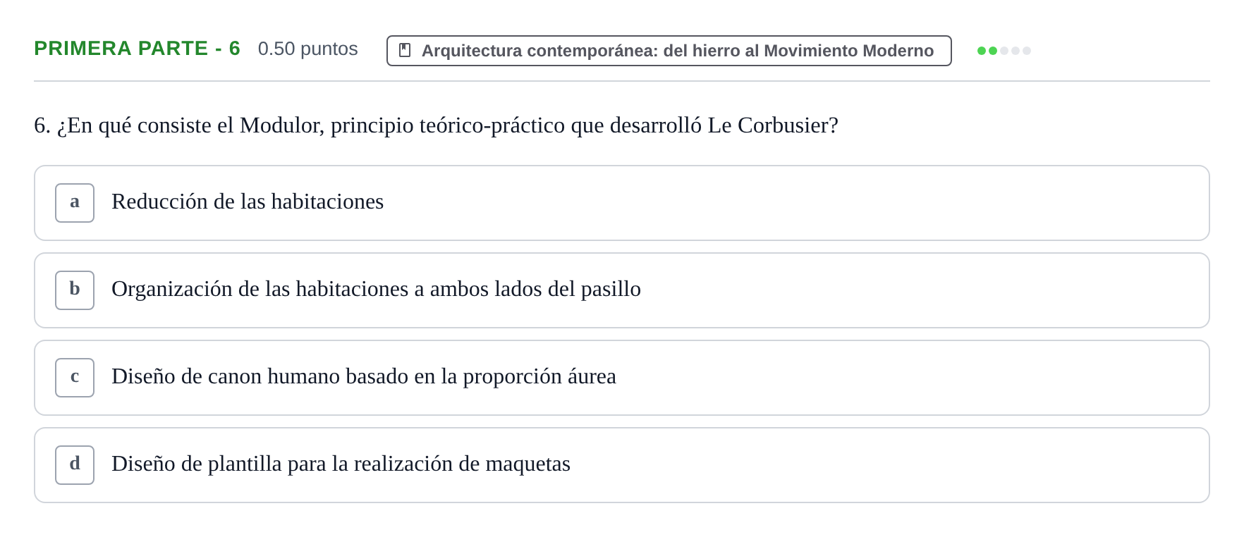 Enunciado: Ejercicio Primera parte - 6 · Fundamentos Artísticos PAU La Rioja Extraordinaria 2021