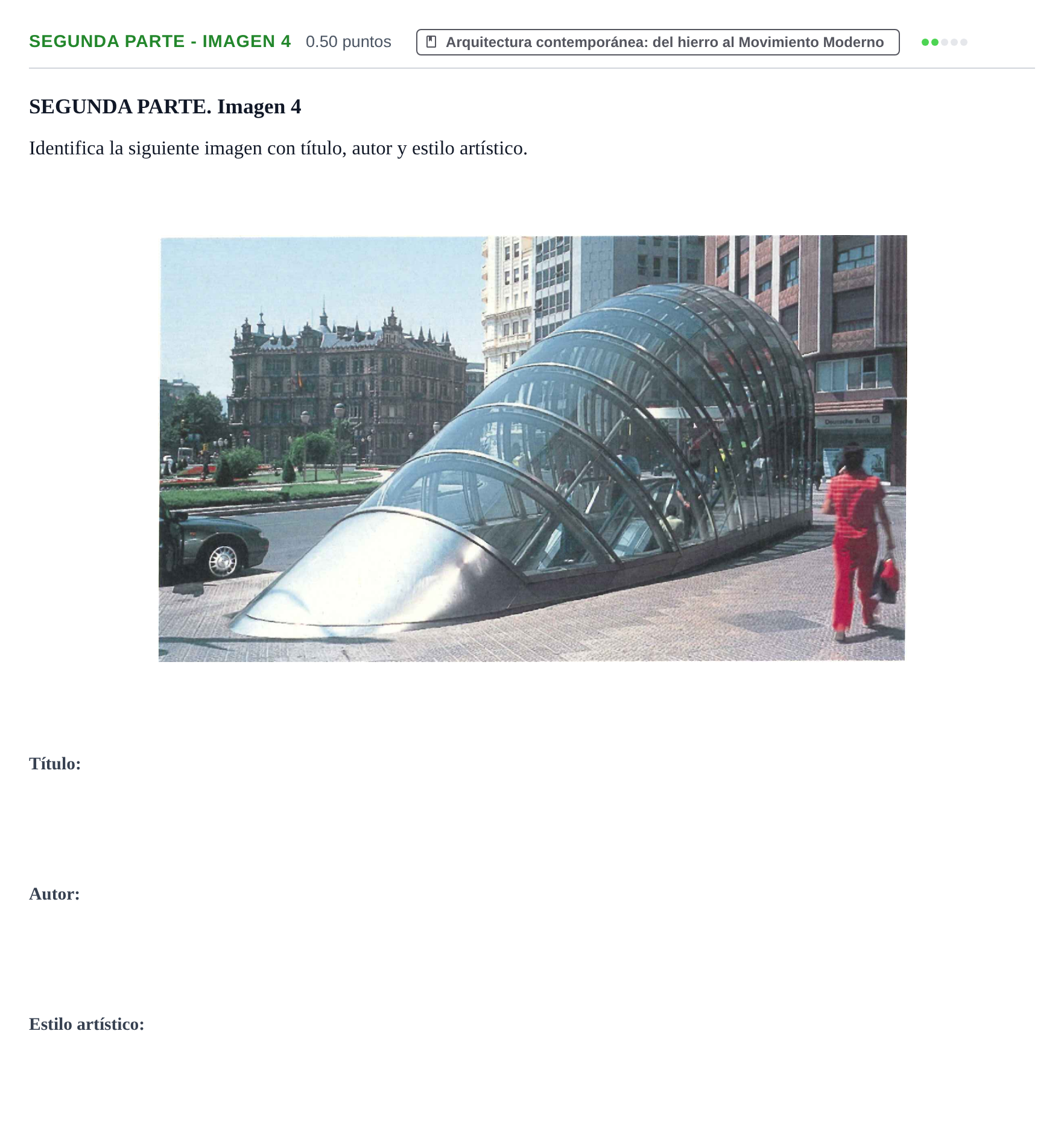 Enunciado: Ejercicio Segunda parte - Imagen 4 · Fundamentos Artísticos PAU La Rioja Extraordinaria 2021