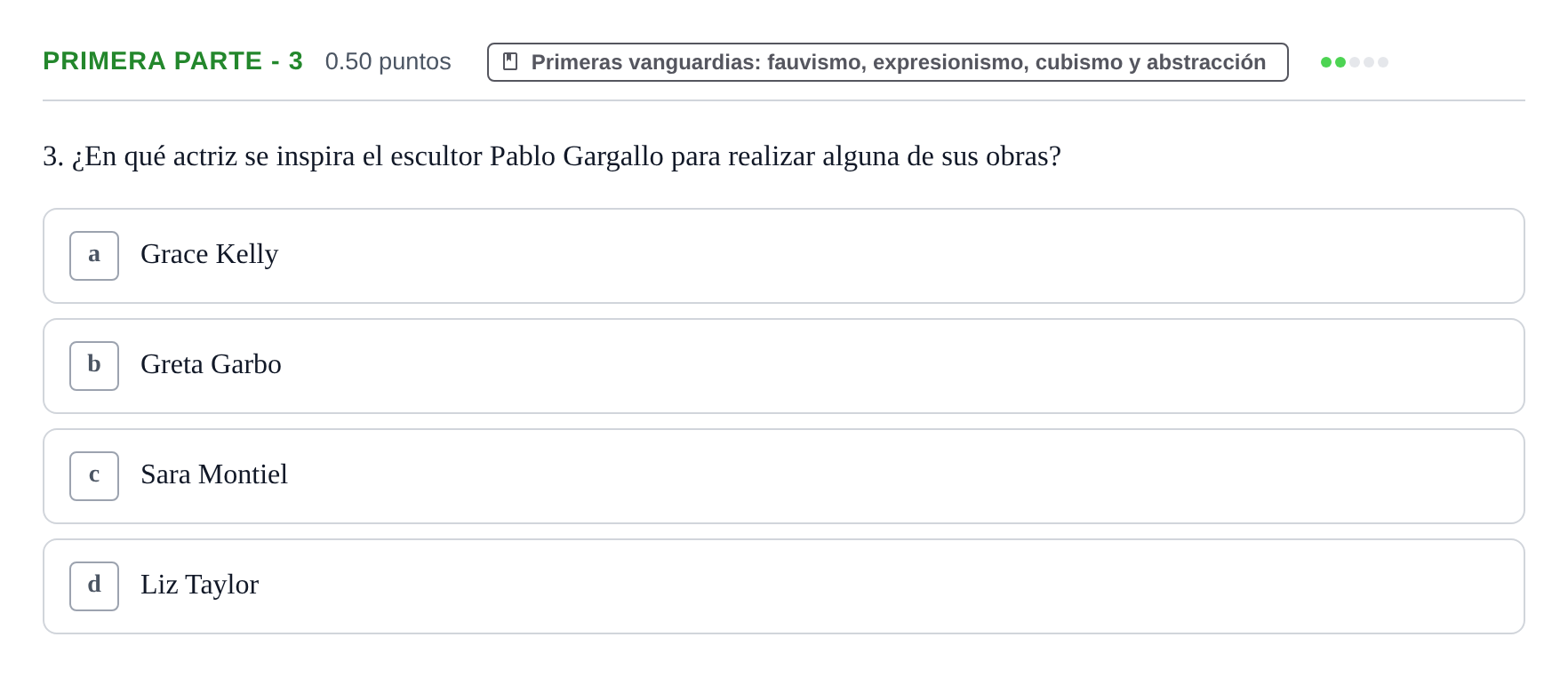 Enunciado: Ejercicio Primera parte - 3 · Fundamentos Artísticos PAU La Rioja Ordinaria 2021