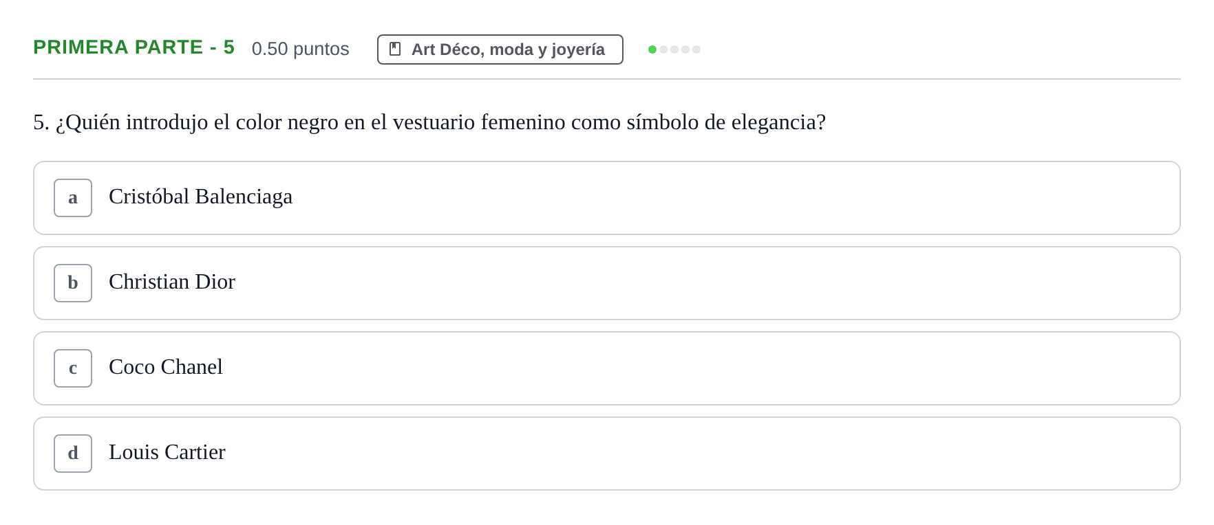 Enunciado: Ejercicio Primera parte - 5 · Fundamentos Artísticos PAU La Rioja Ordinaria 2021
