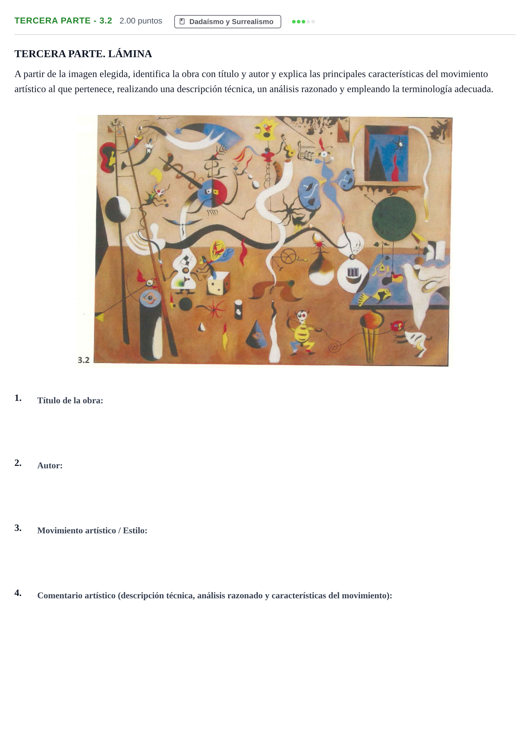Enunciado: Ejercicio Tercera parte - 3.2 · Fundamentos Artísticos PAU La Rioja Ordinaria 2021