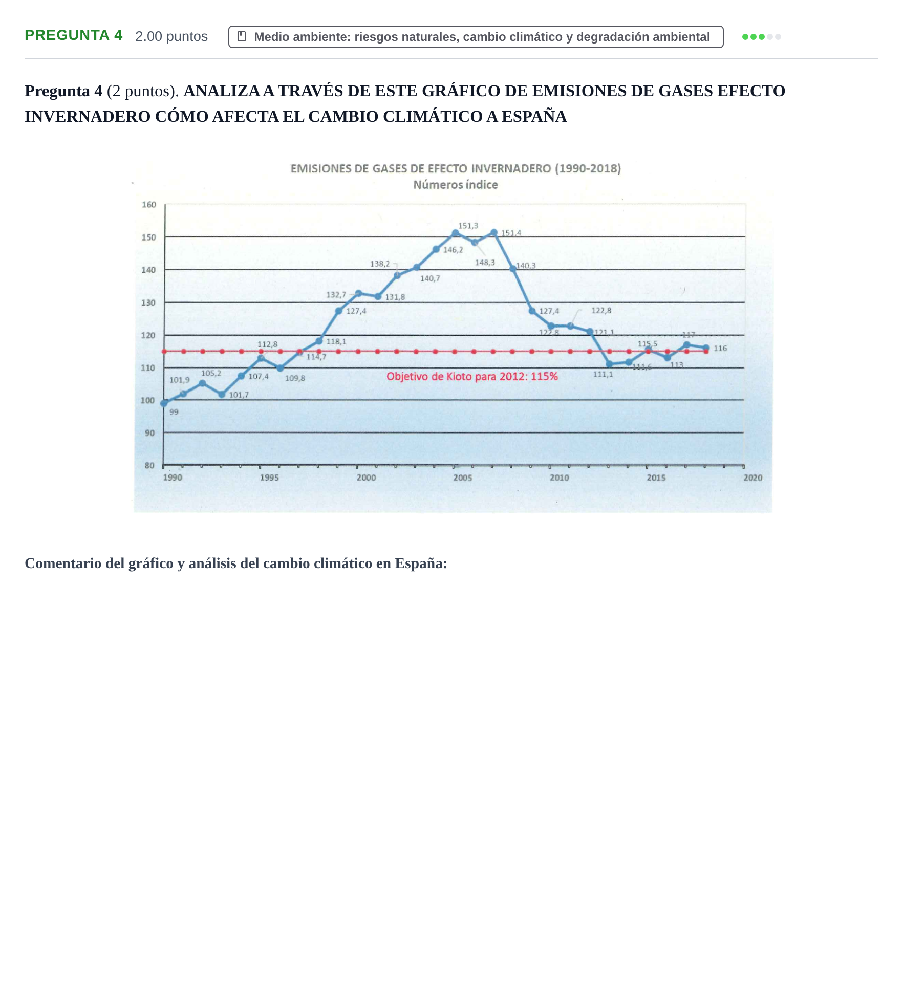 Enunciado: Pregunta 4 · Geografía PAU La Rioja Extraordinaria 2021