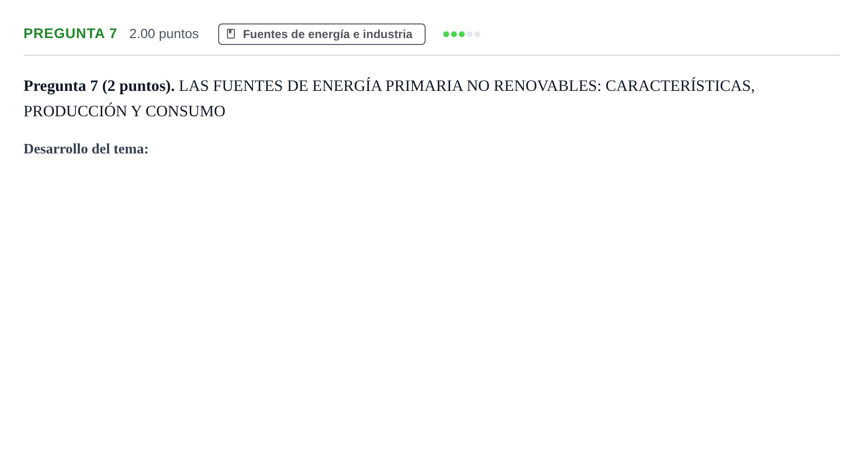 Enunciado: Pregunta 7 · Geografía PAU La Rioja Extraordinaria 2021