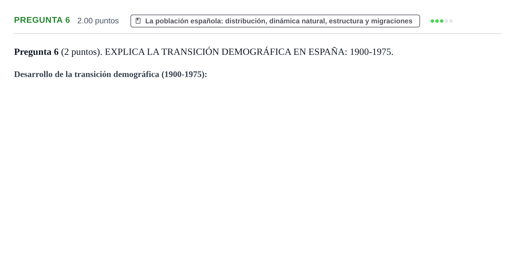 Enunciado: Pregunta 6 · Geografía PAU La Rioja Ordinaria 2021
