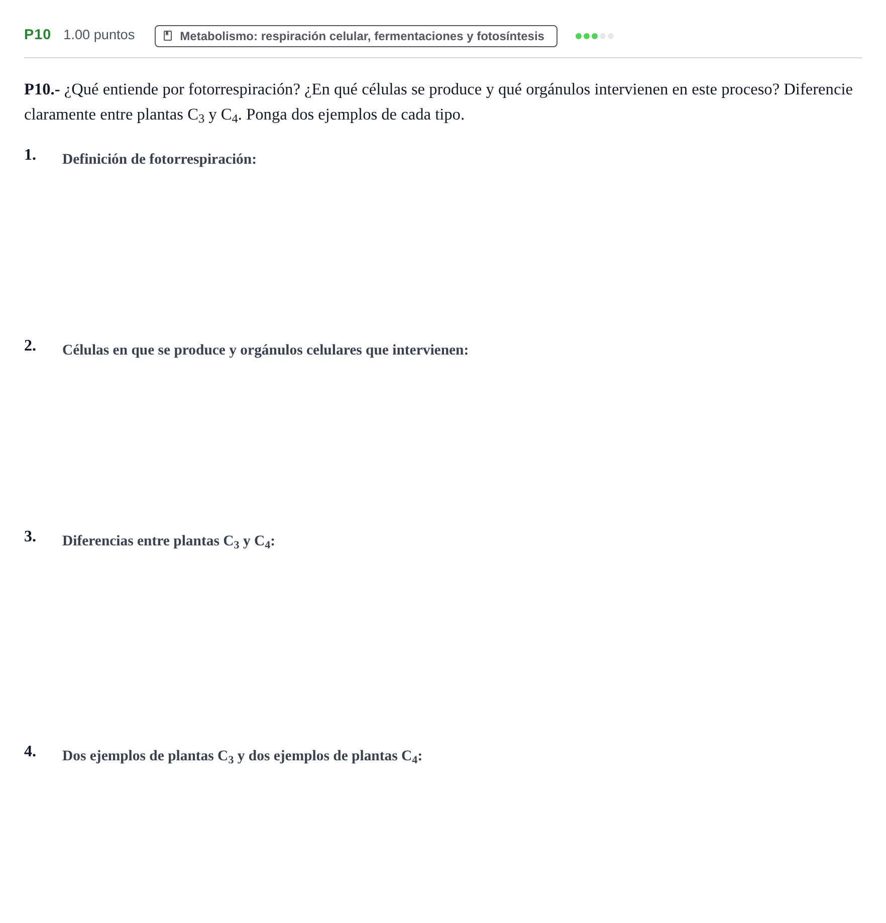 Enunciado: Ejercicio P10 · Biología PAU La Rioja Ordinaria 2021