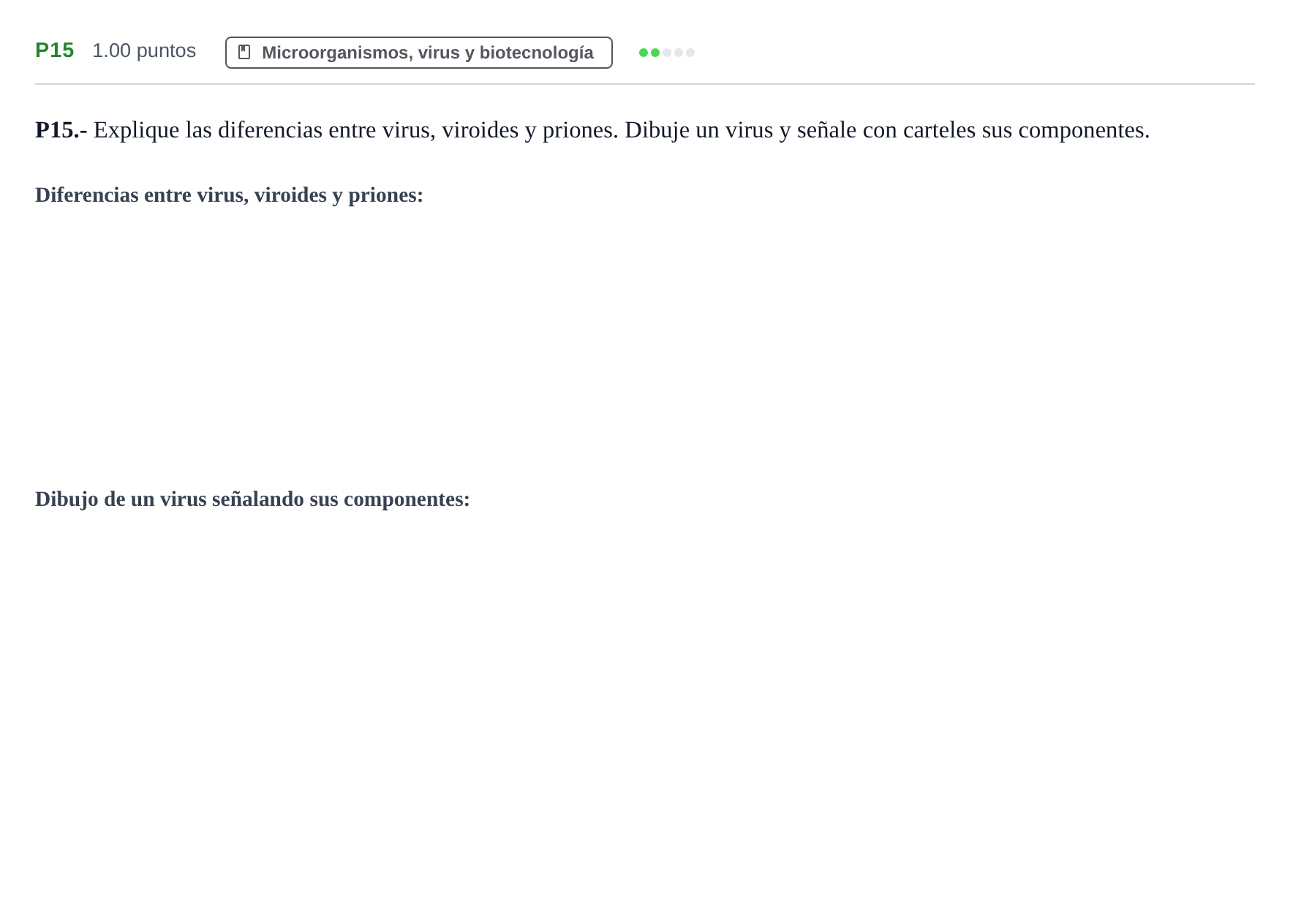 Enunciado: Ejercicio P15 · Biología PAU La Rioja Ordinaria 2021