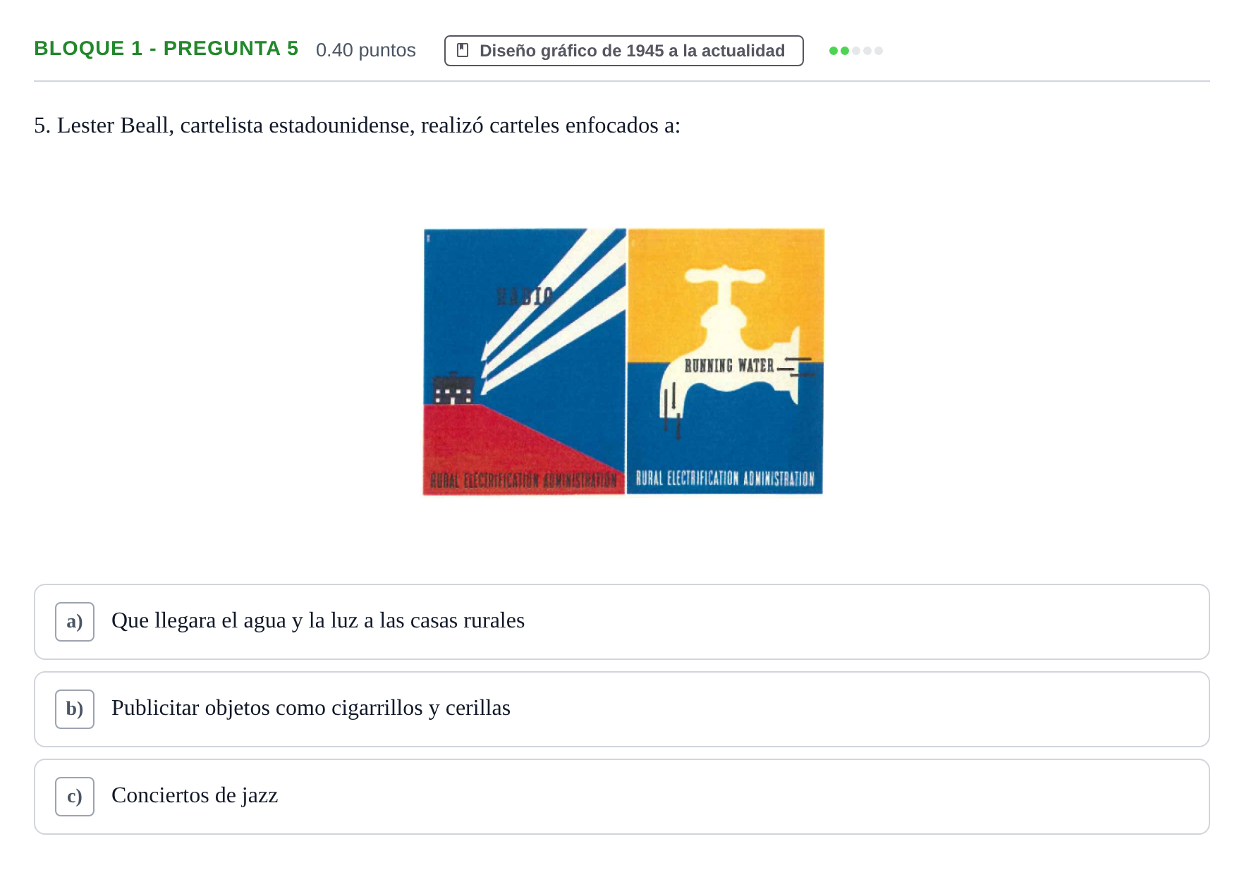 Enunciado: Bloque 1 - Pregunta 5 · Diseño PAU La Rioja Ordinaria 2021