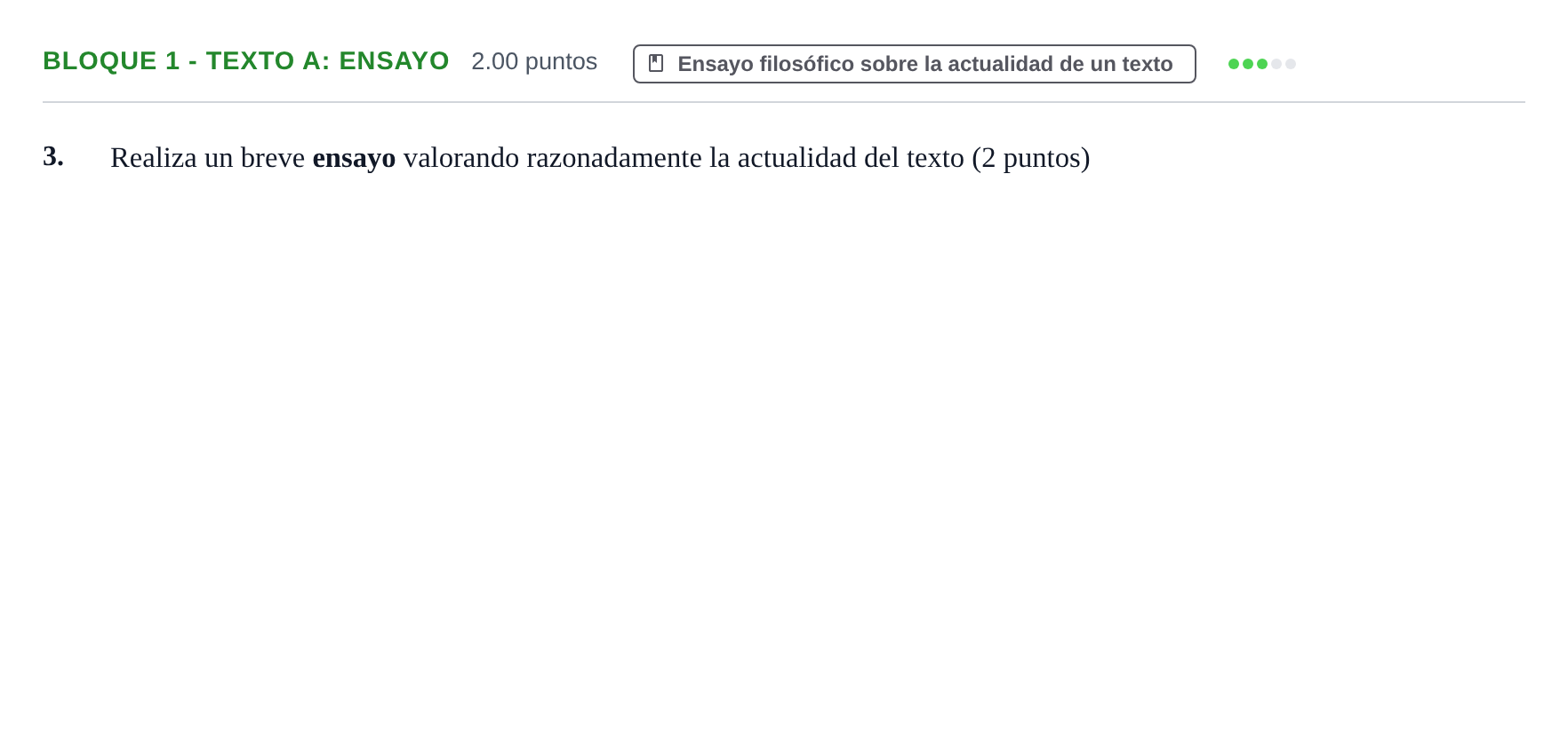 Enunciado: Bloque 1 - Texto A: Ensayo · Historia de la Filosofía PAU La Rioja Ordinaria 2021