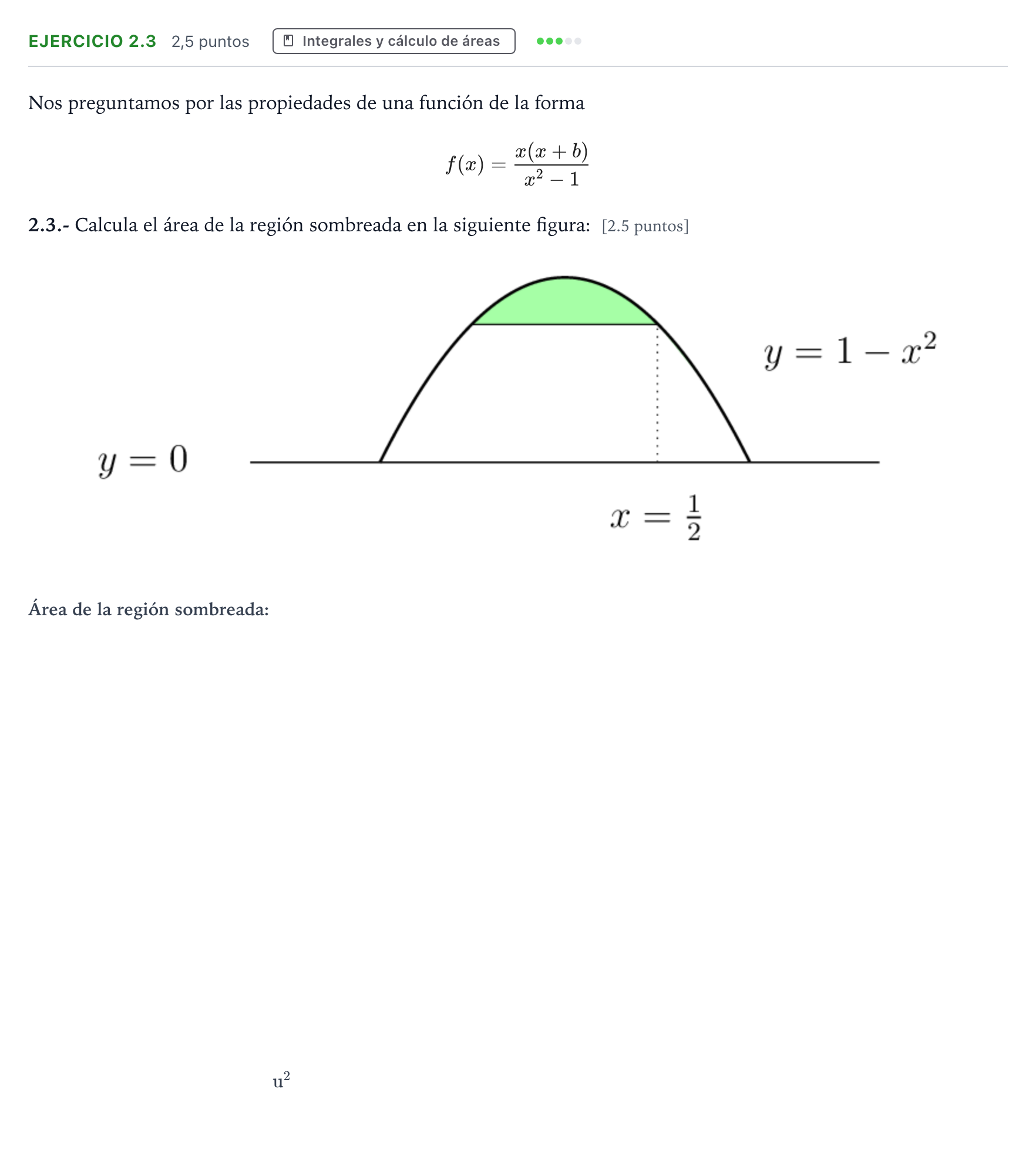 Enunciado: Ejercicio 2.3 · Matemáticas aplicadas a las Ciencias Sociales II PAU La Rioja Ordinaria 2021