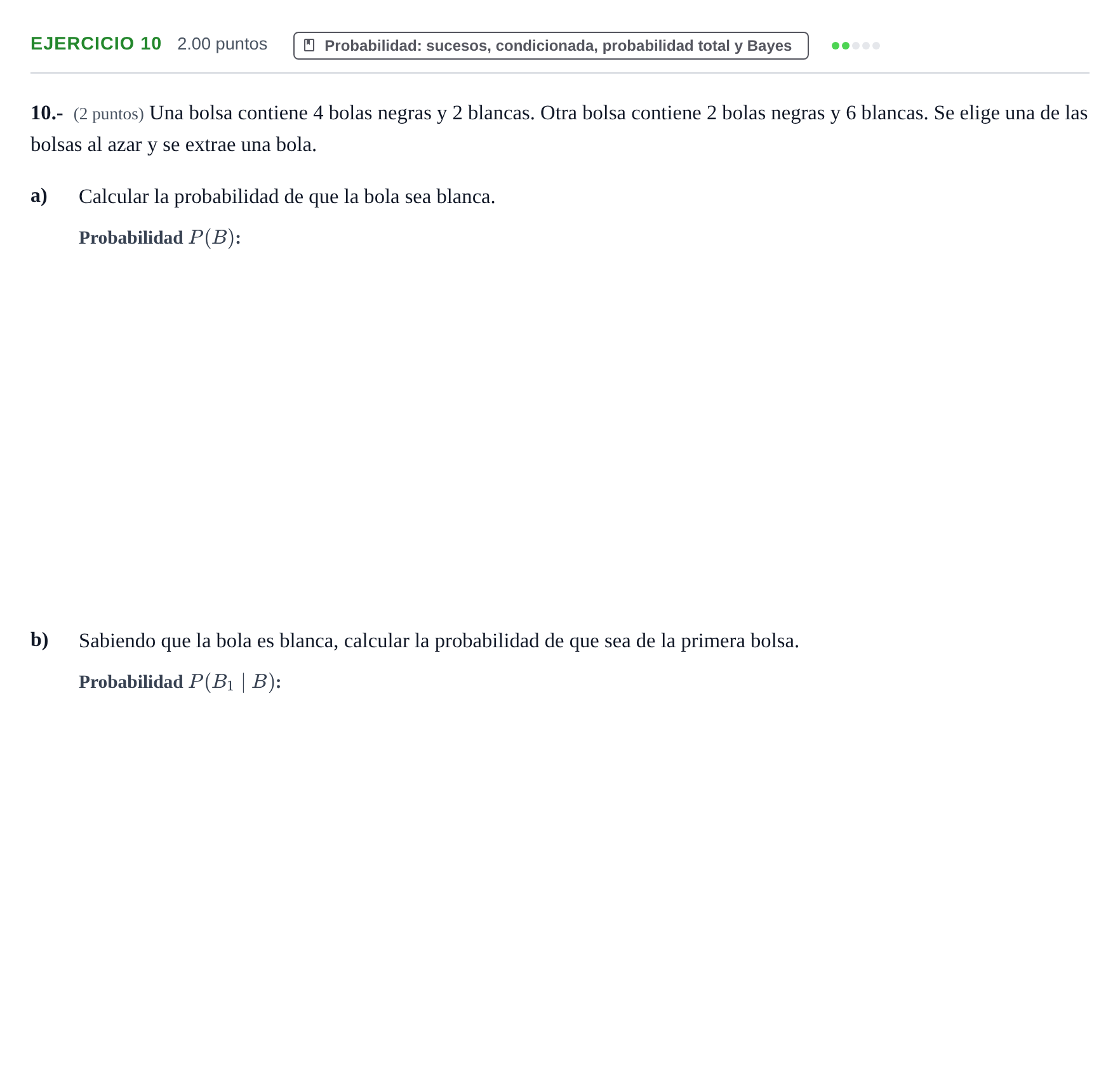 Enunciado: Problema 10 · Matemáticas II PAU La Rioja Ordinaria 2021