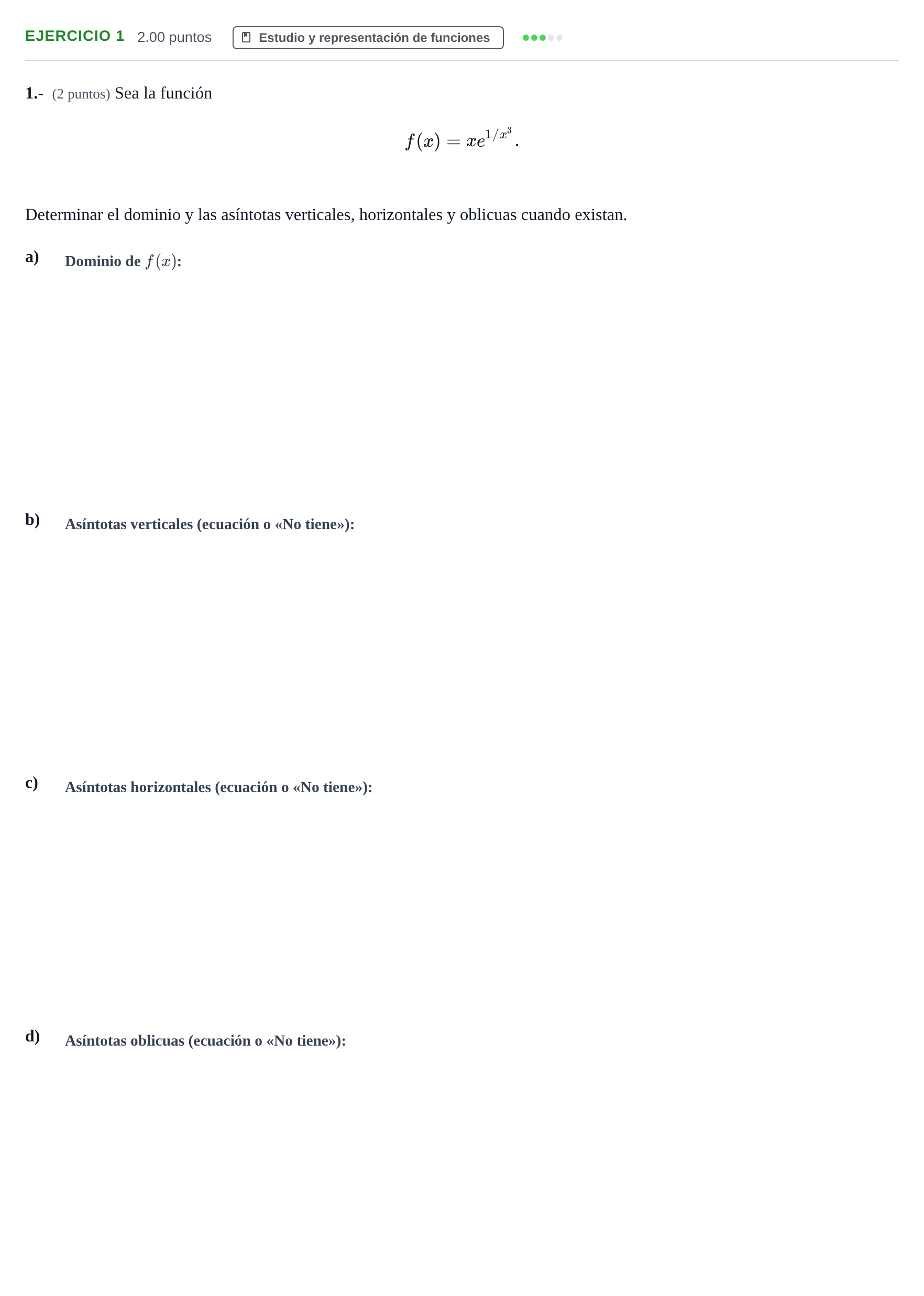 Enunciado: Problema 1 · Matemáticas II PAU La Rioja Ordinaria 2021