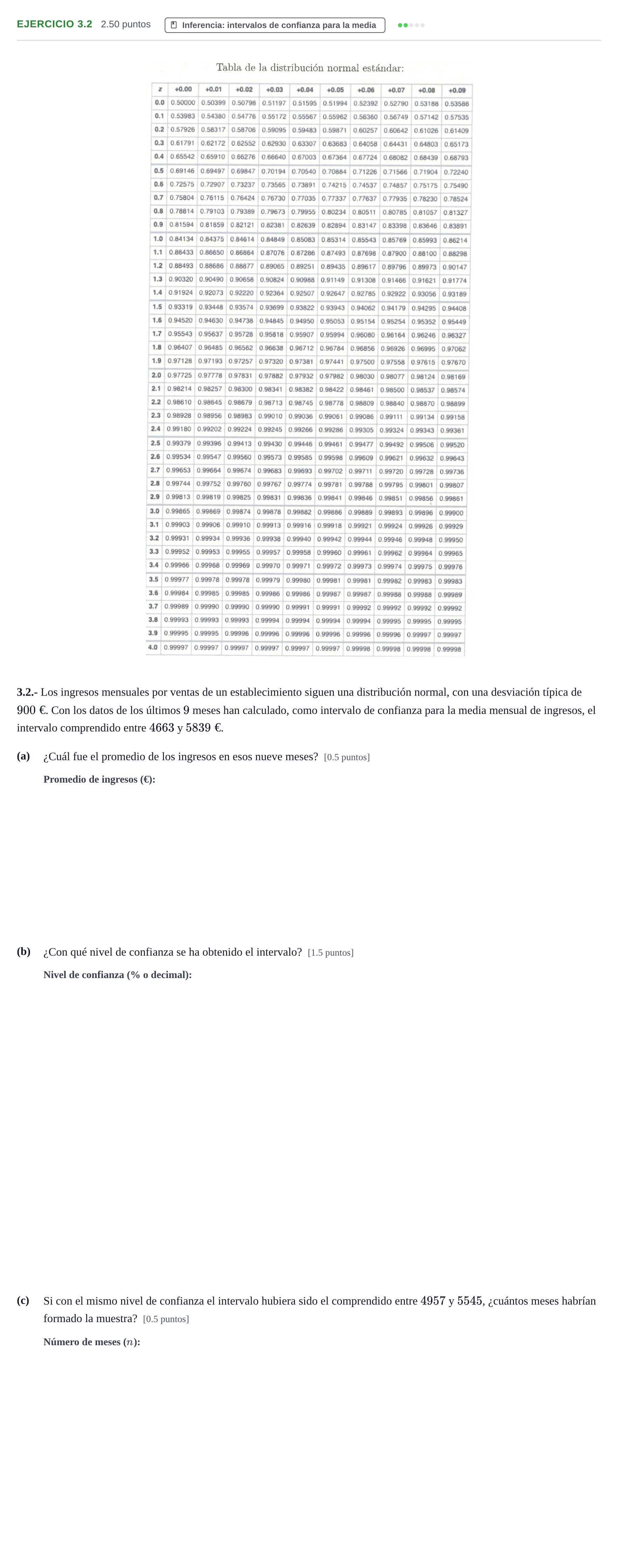 Enunciado: Ejercicio 3.2 · Matemáticas aplicadas a las Ciencias Sociales II PAU La Rioja Extraordinaria 2021