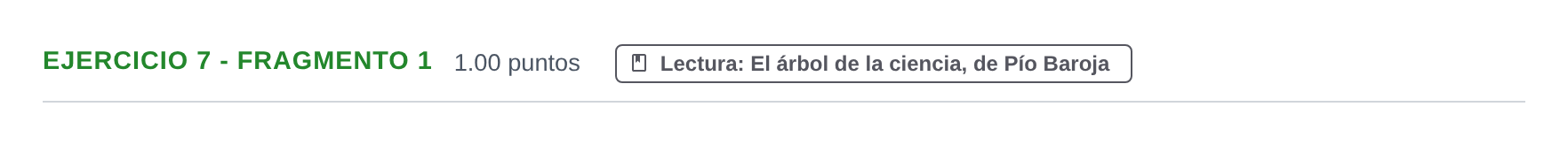 Enunciado: Ejercicio 7 - Fragmento 1 · Lengua Castellana y Literatura II PAU La Rioja Ordinaria 2021