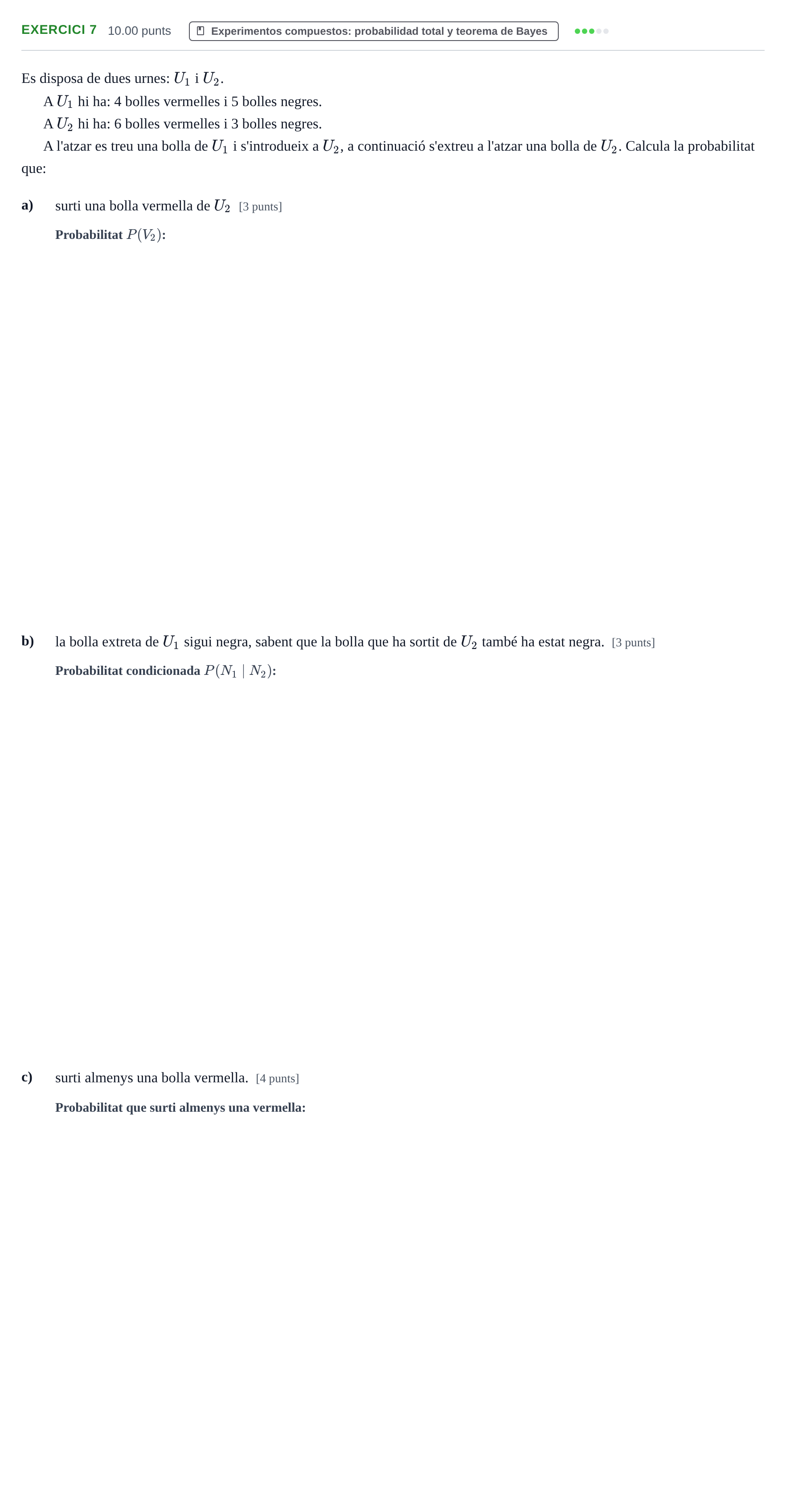 Enunciado: Problema 7 · Matemáticas II PAU Baleares Ordinaria 2021