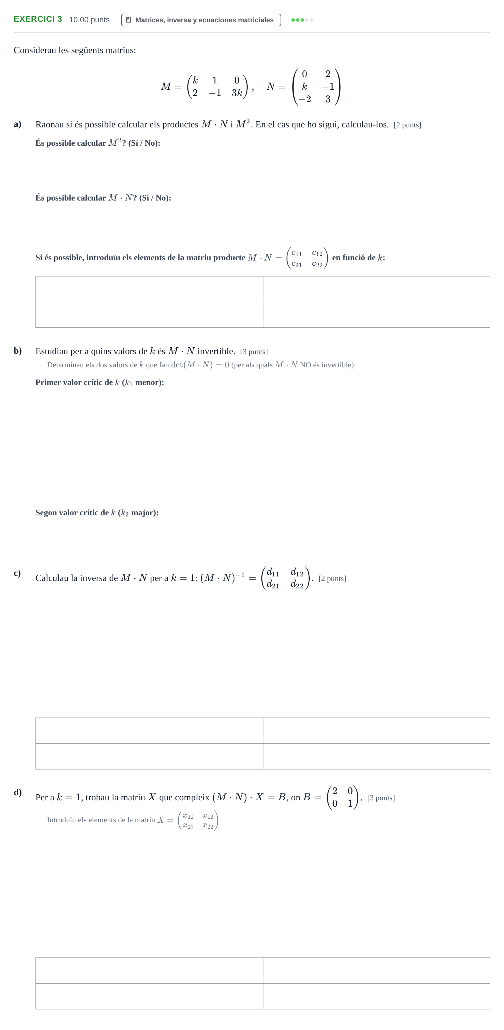 Enunciado: Problema 3 · Matemáticas aplicadas a las Ciencias Sociales II PAU Baleares Ordinaria 2021