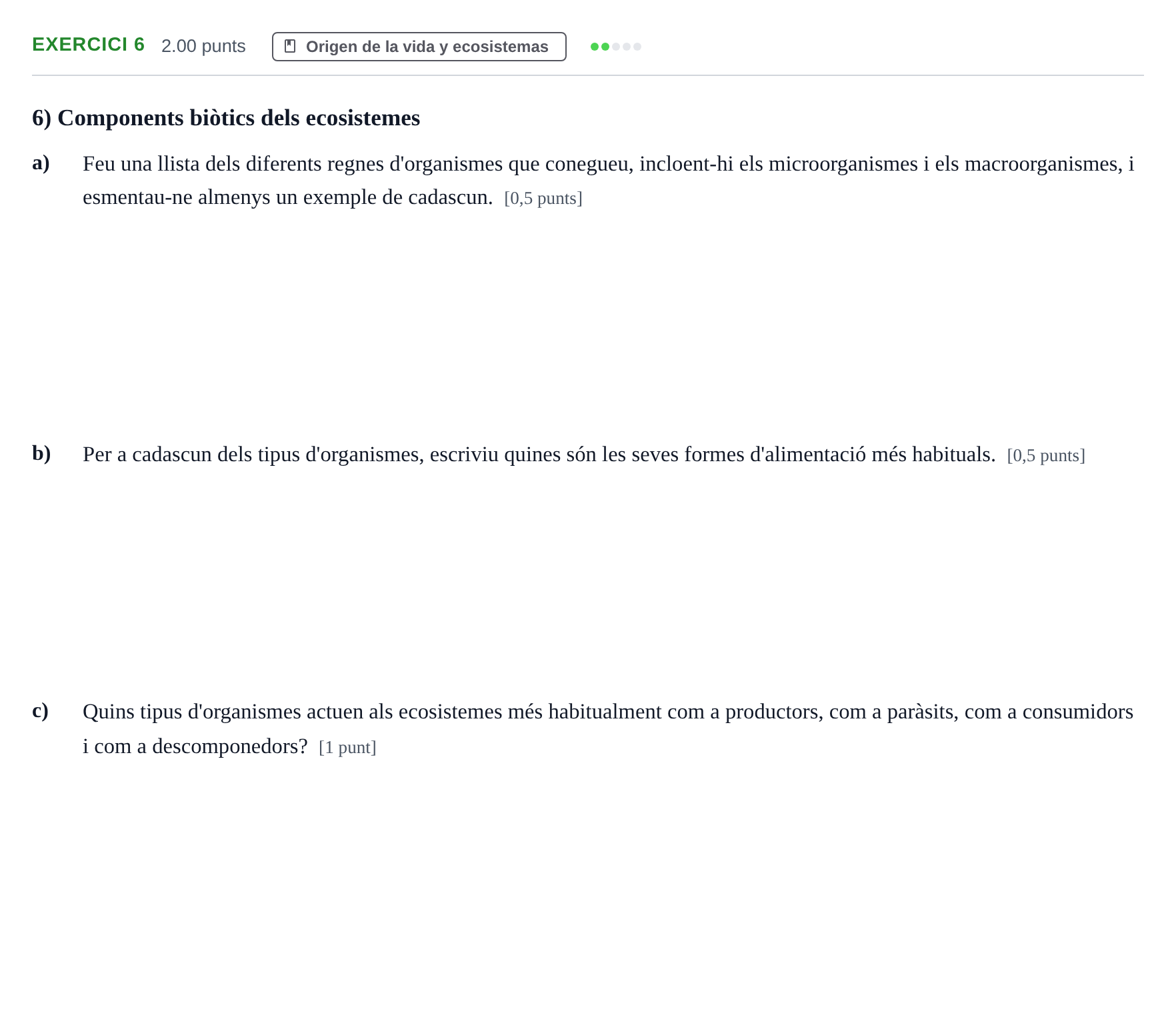 Enunciado: Problema 6 · Ciencias Generales PAU Baleares Extraordinaria 2024