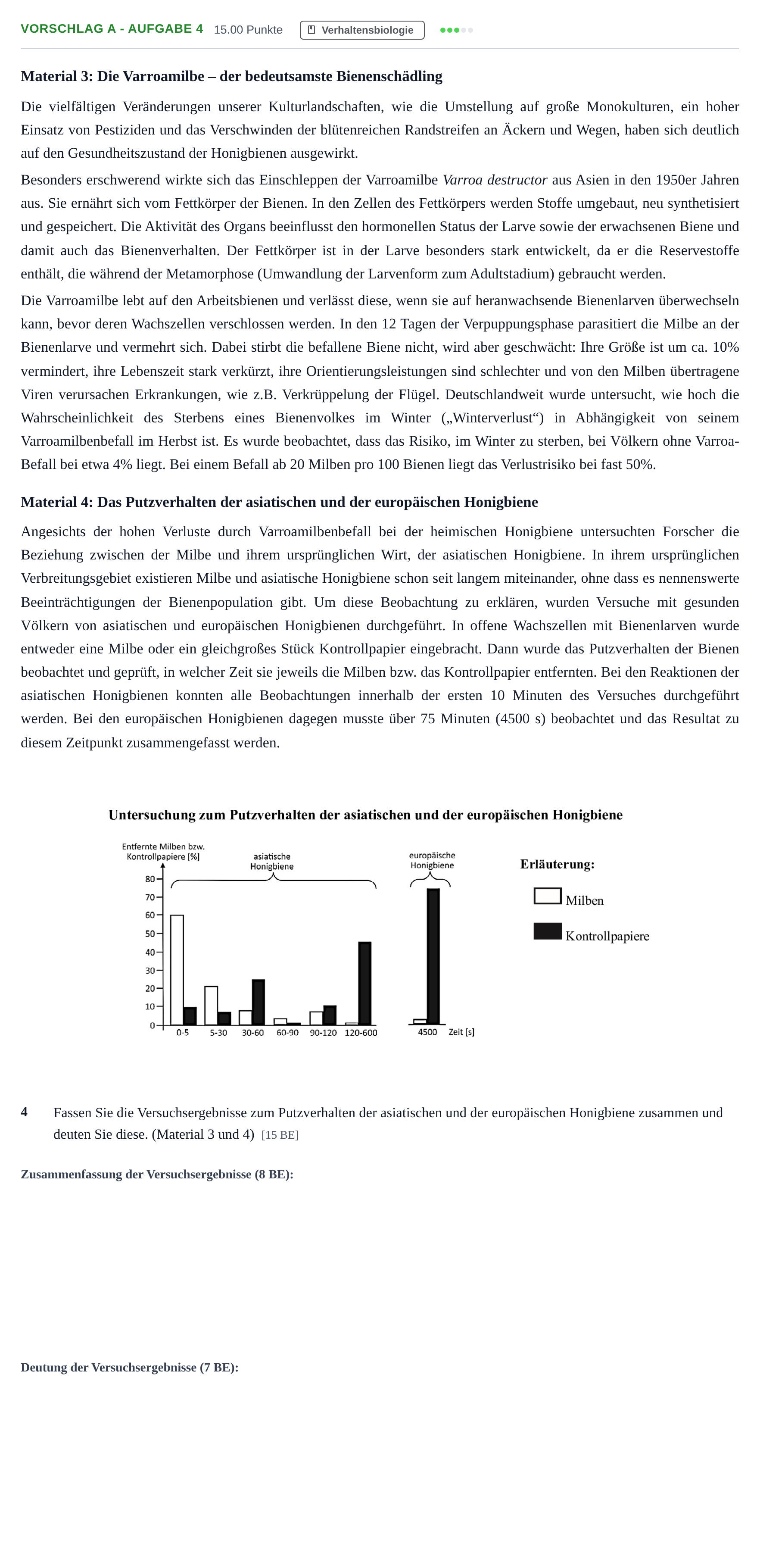 Aufgabenstellung: Aufgabe Vorschlag A - Aufgabe 4 · Abitur Hessen Biologie GK 2021