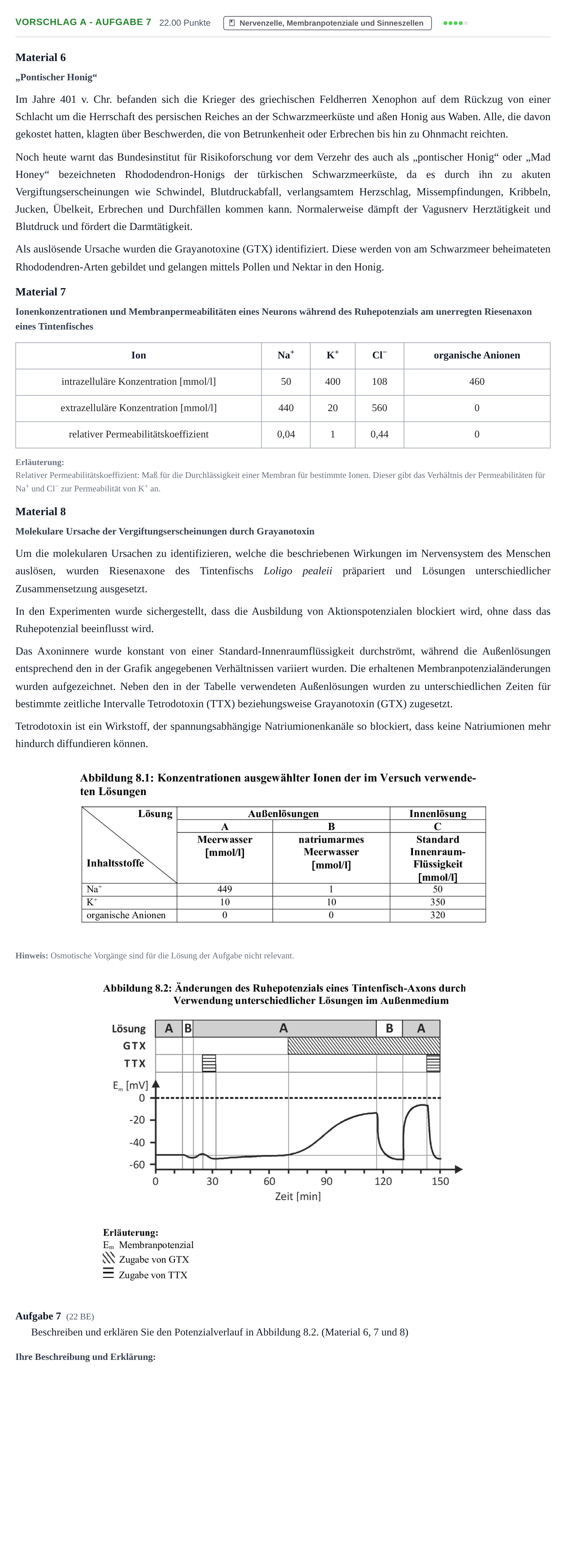 Aufgabenstellung: Aufgabe Vorschlag A - Aufgabe 7 · Abitur Hessen Biologie GK 2021