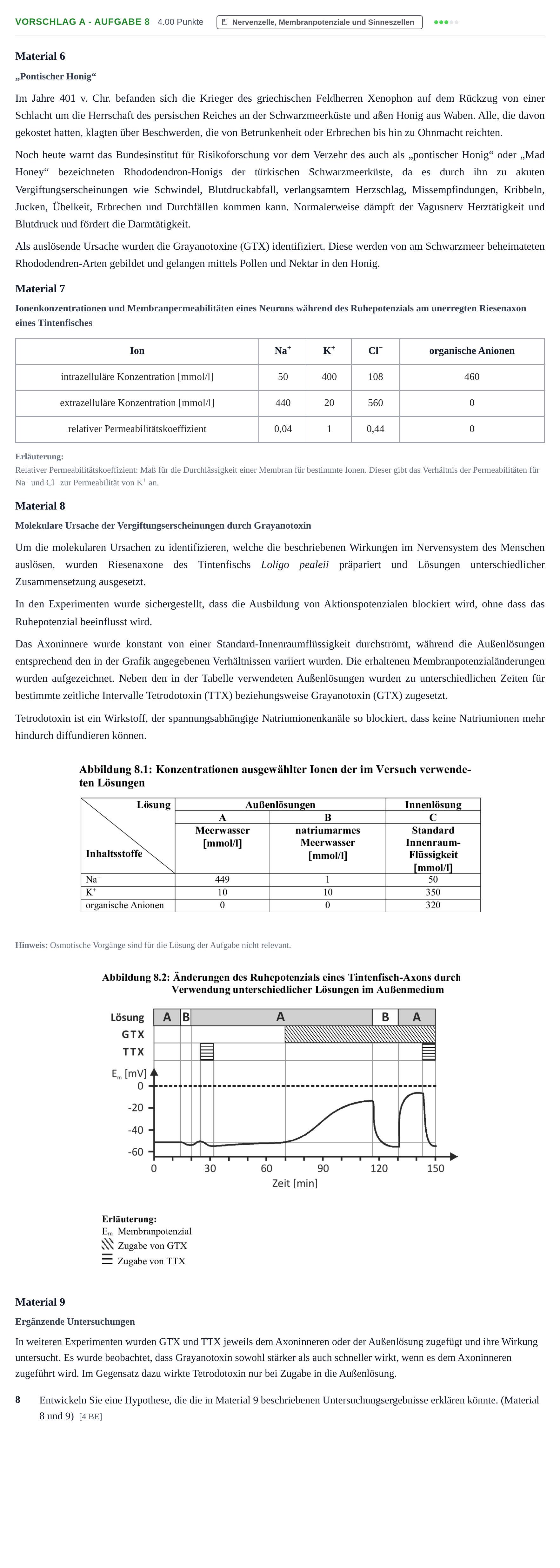 Aufgabenstellung: Aufgabe Vorschlag A - Aufgabe 8 · Abitur Hessen Biologie GK 2021