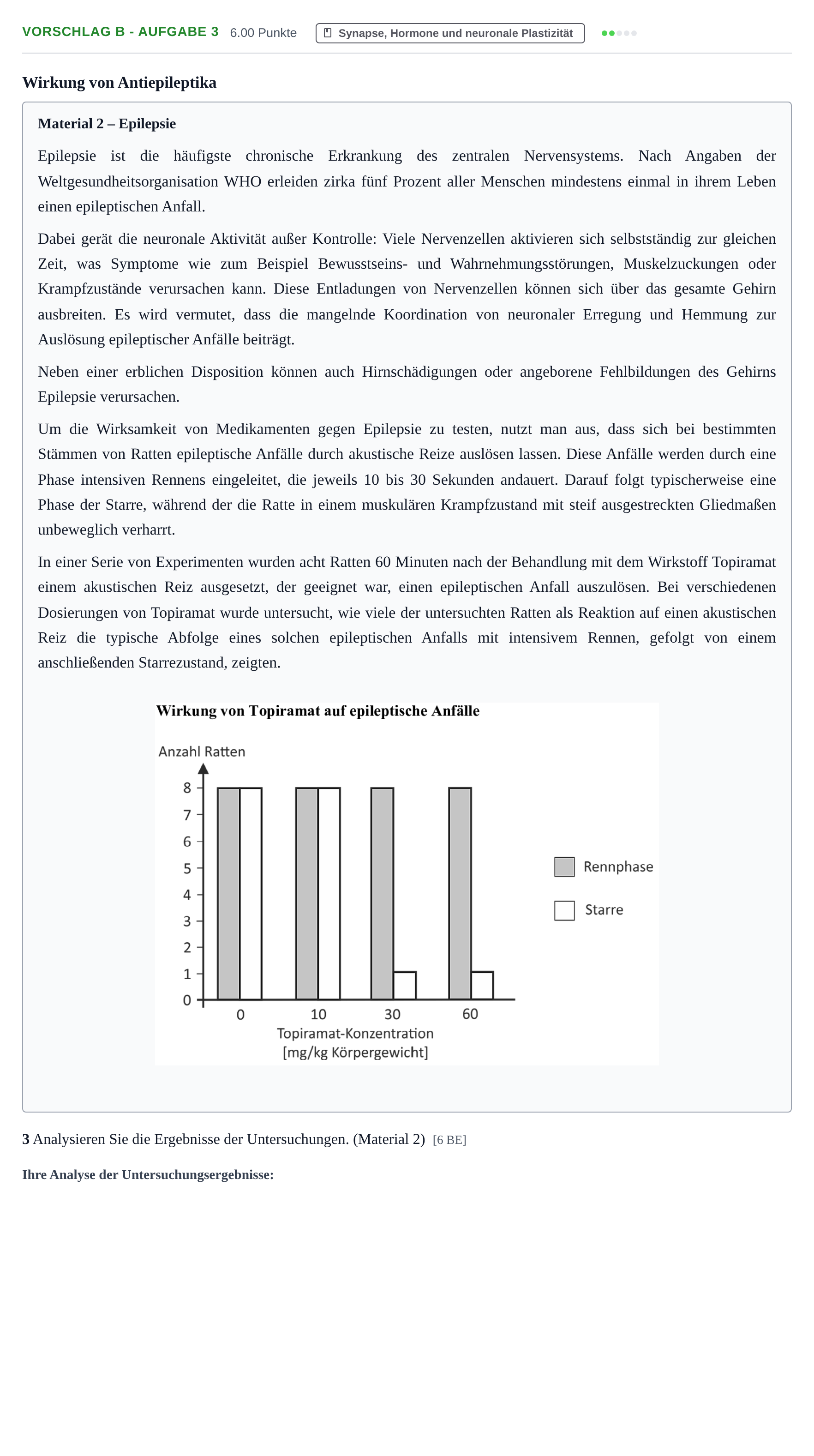 Aufgabenstellung: Aufgabe Vorschlag B - Aufgabe 3 · Abitur Hessen Biologie GK 2021