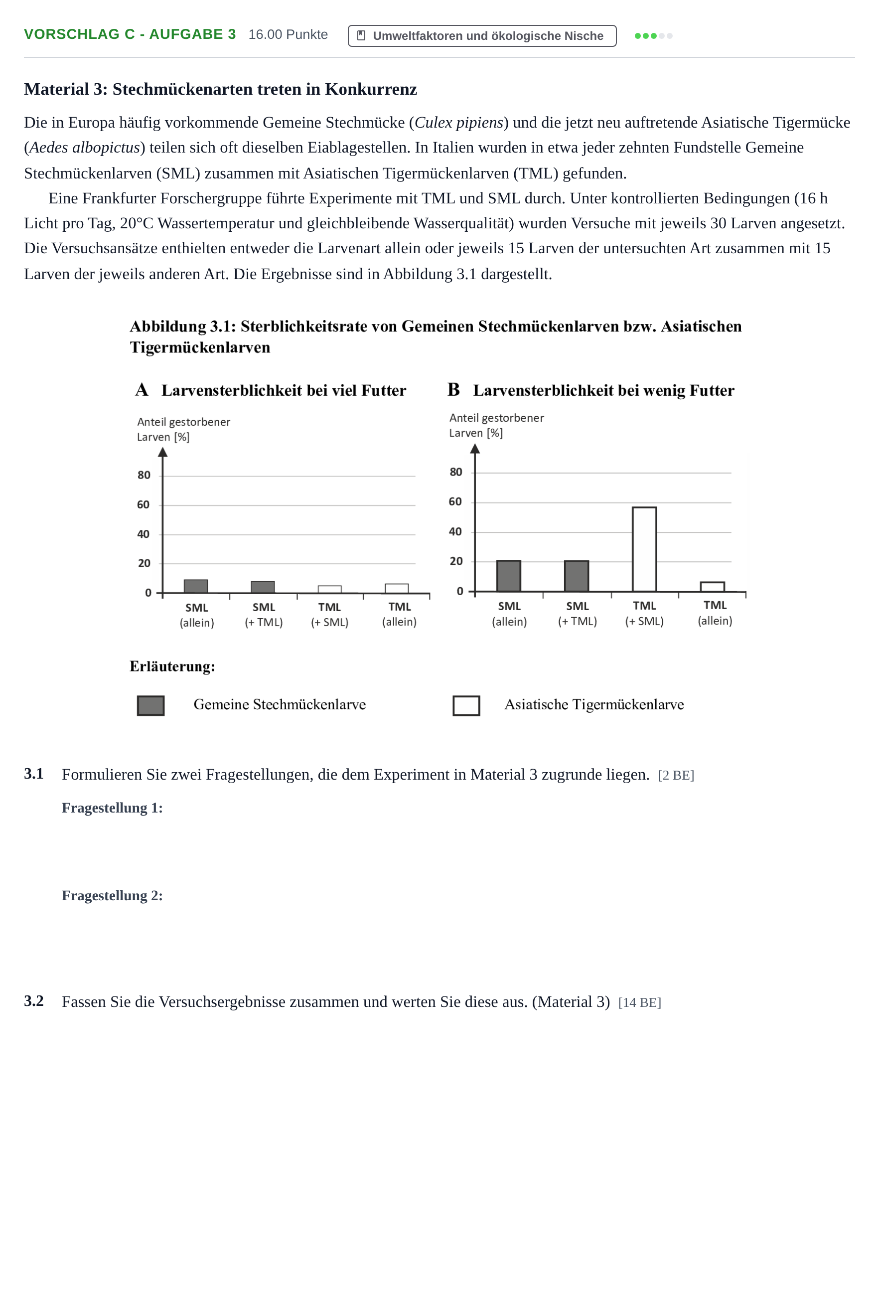 Aufgabenstellung: Aufgabe Vorschlag C - Aufgabe 3 · Abitur Hessen Biologie GK 2021