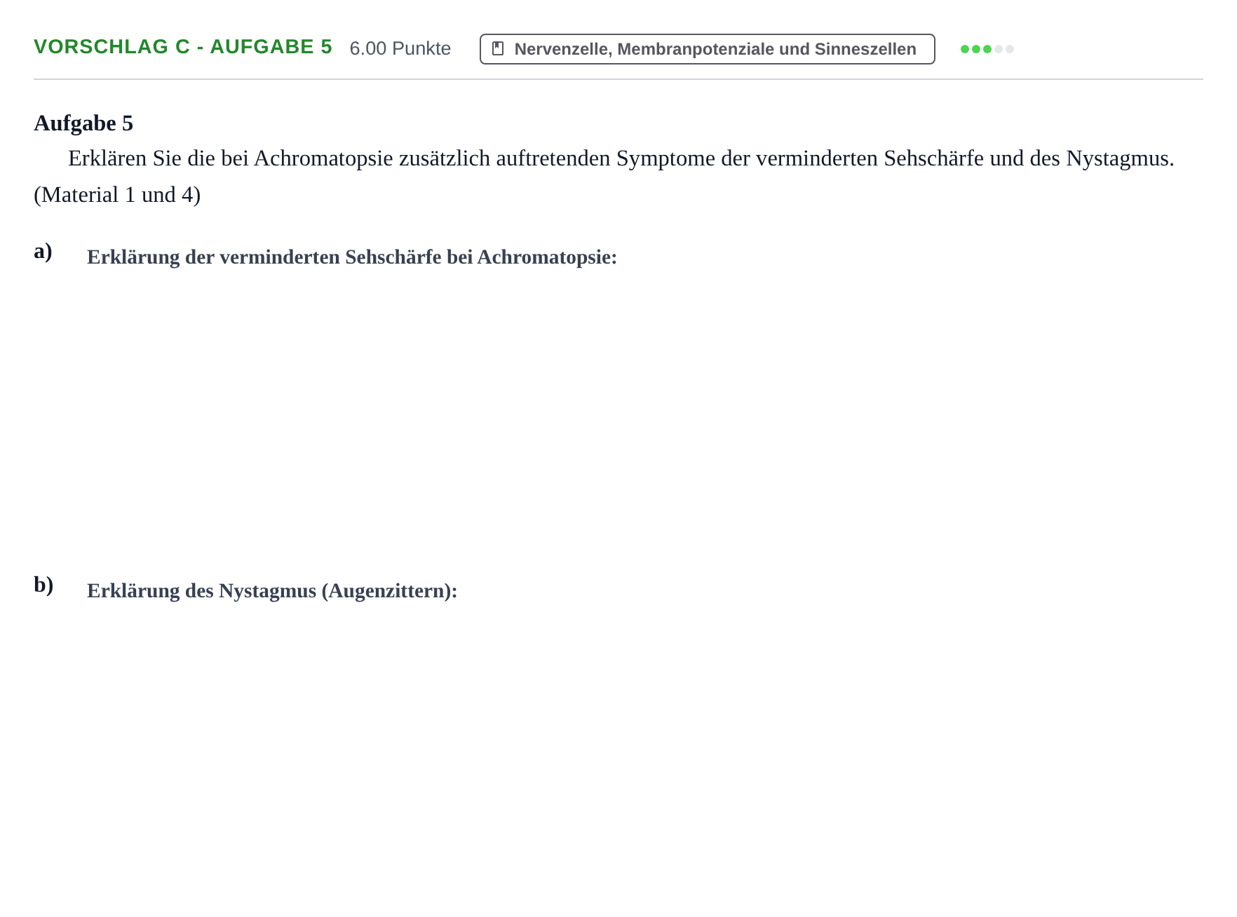 Aufgabenstellung: Aufgabe Vorschlag C - Aufgabe 5 · Abitur Hessen Biologie LK 2021